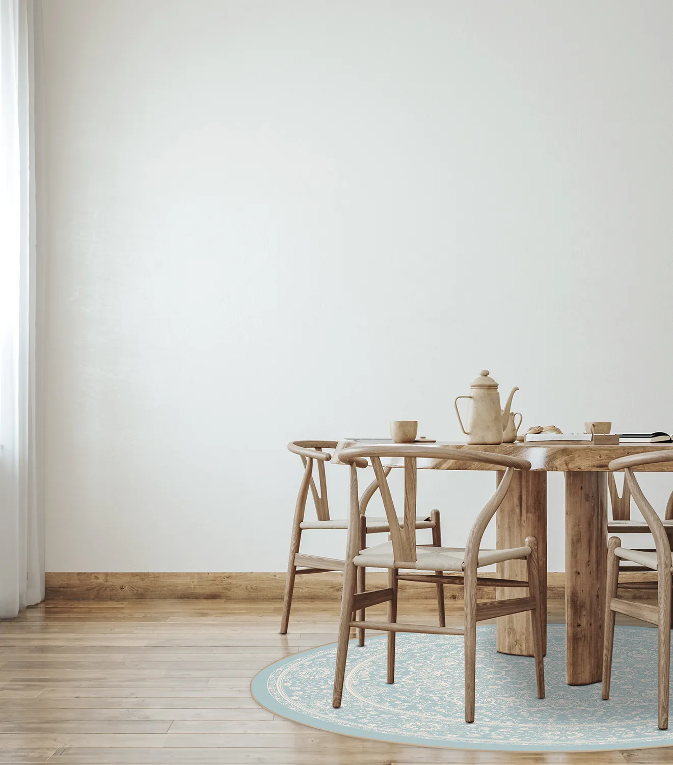 Kerek szőnyeg - Vivian (kék)