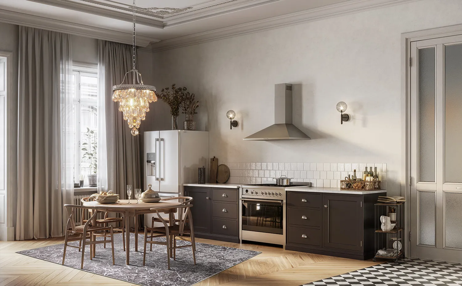 Wilton szőnyeg - Zaria (sötétszürke/ezüst)