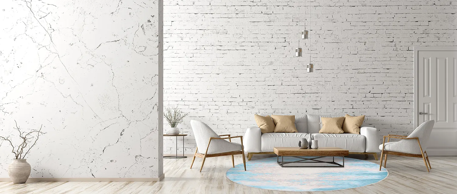 Kerek szőnyeg - Zarzi (türkiz)