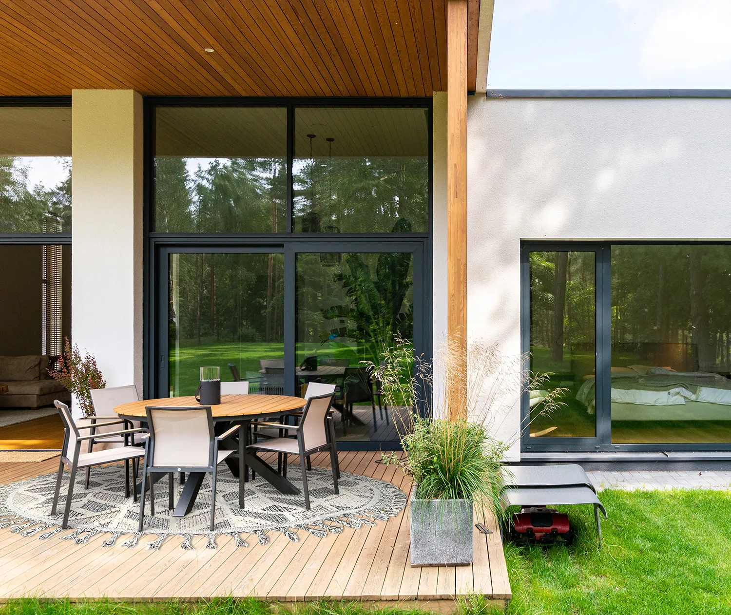 Kerek szőnyeg - Indoor/Outdoor Jena (többszínű)