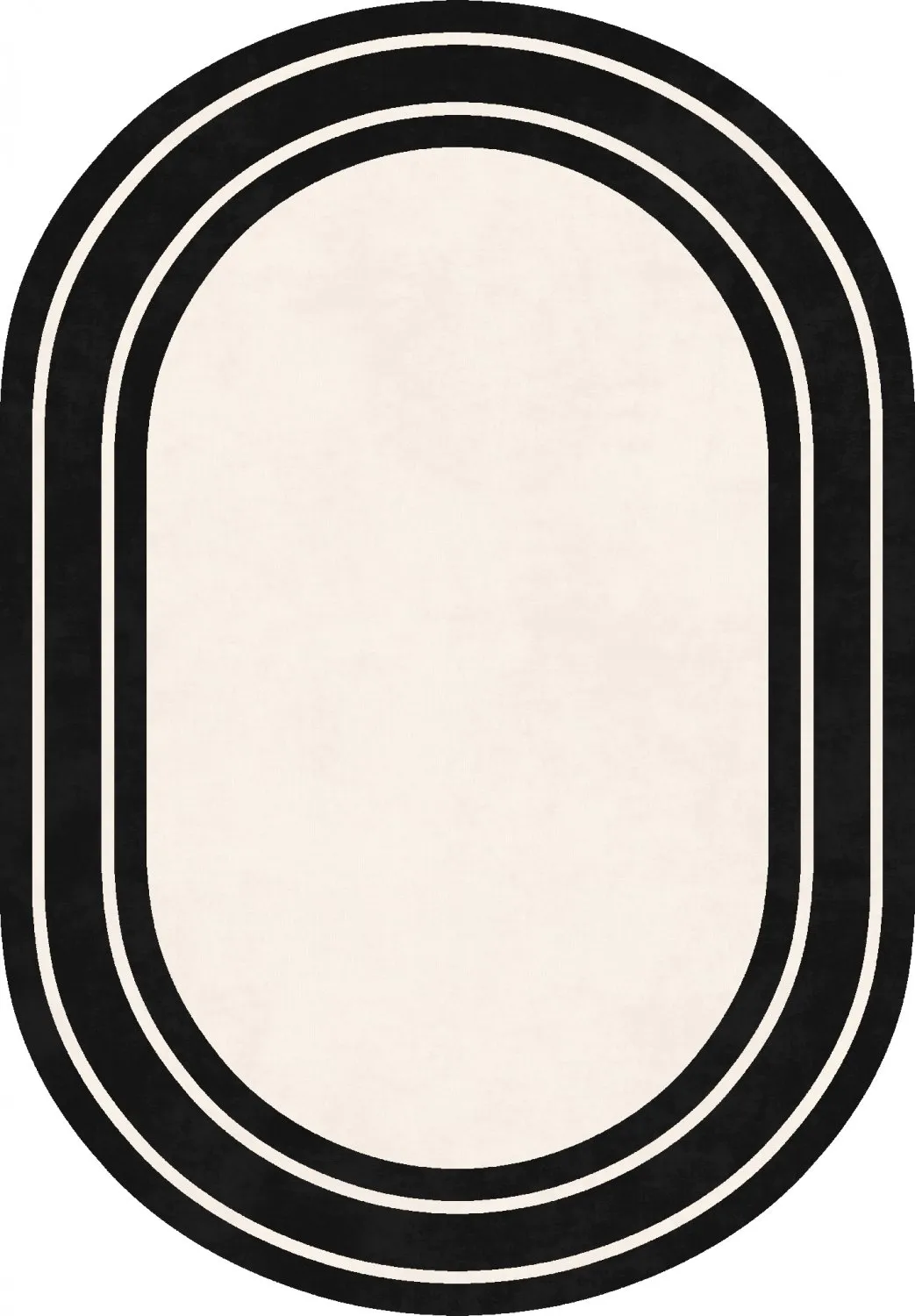 Ovális szőnyeg - Josie (fekete)