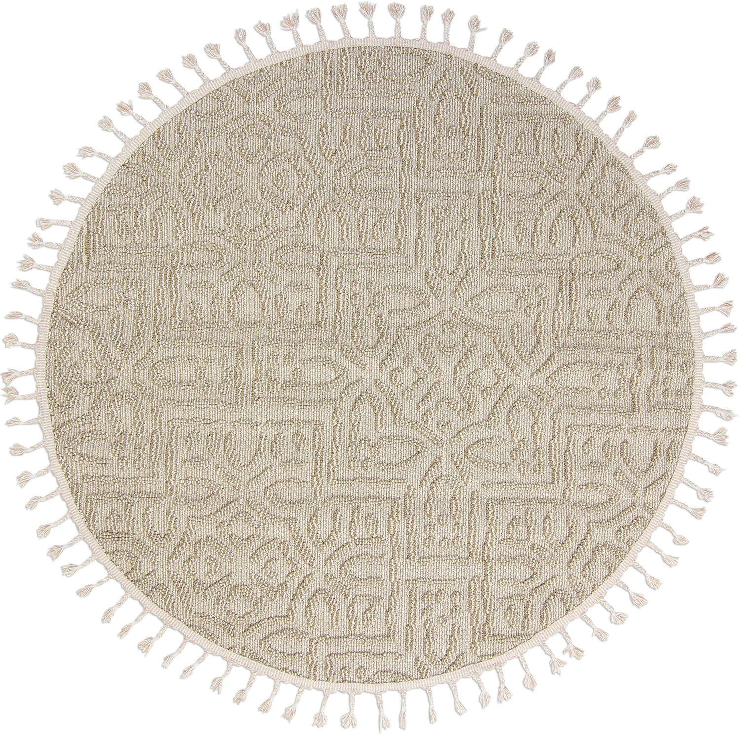 Kerek szőnyeg - Indoor/Outdoor Dorotea (bézs)