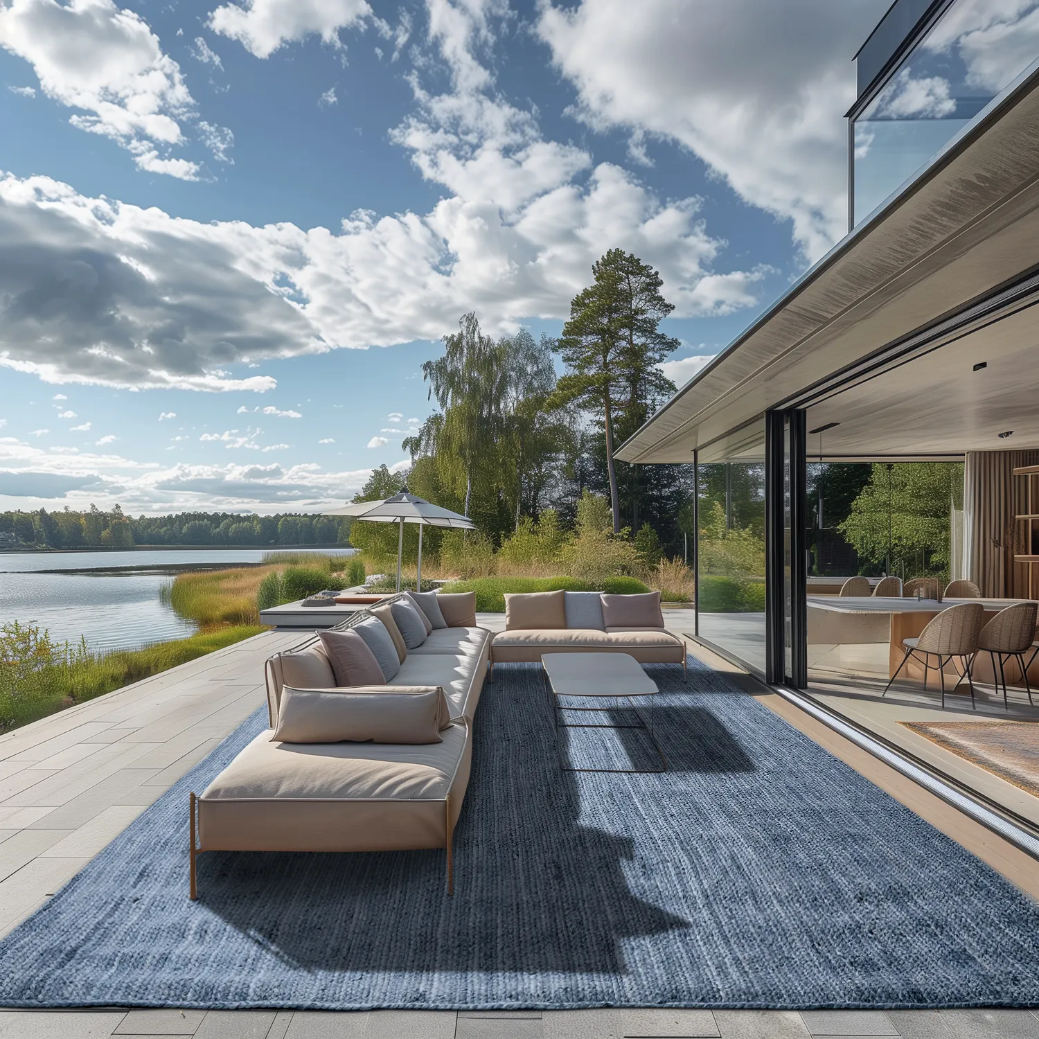 Zsákruha szőnyeg - Amasia (kék)