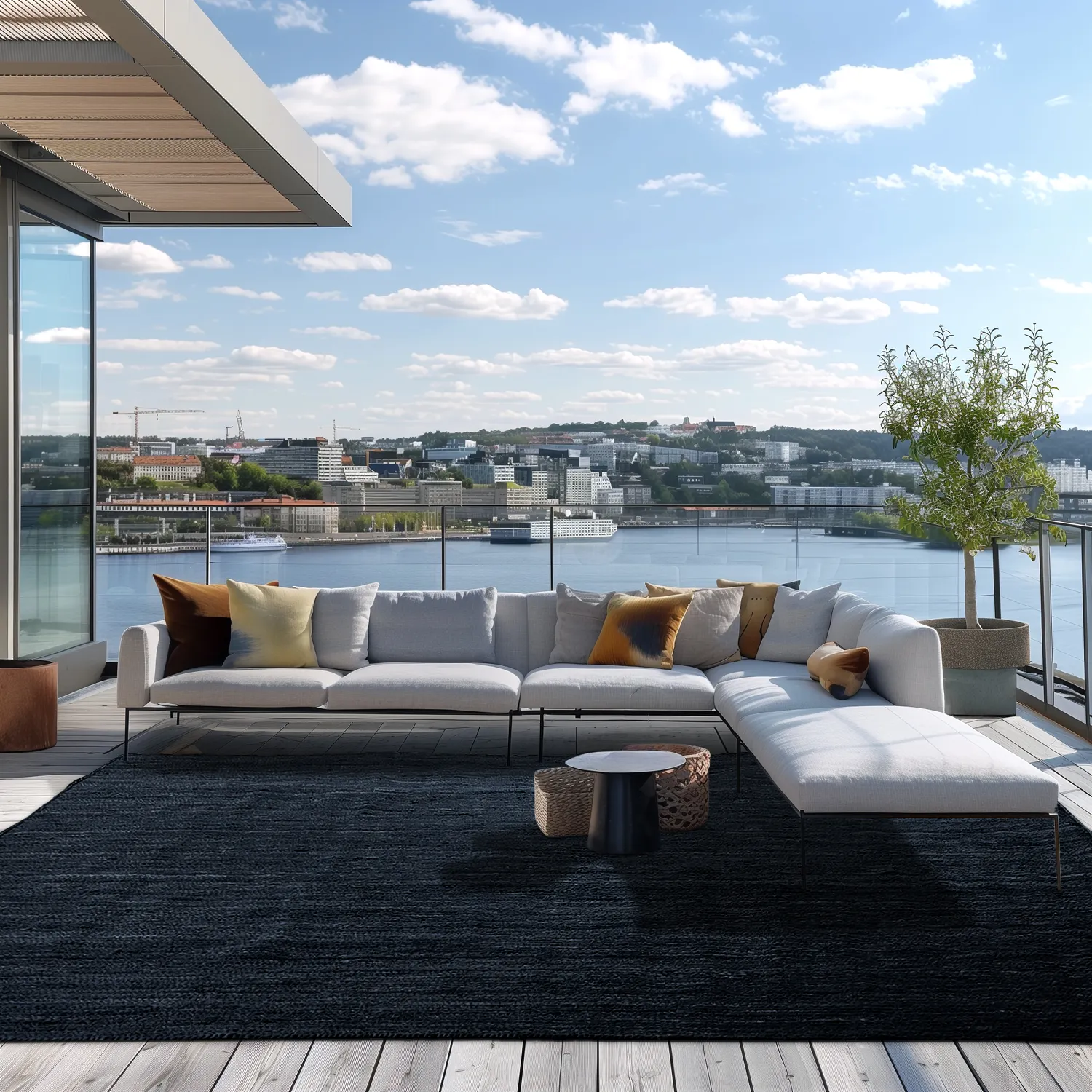 Zsákruha szőnyeg - Amasia (sötétkék)