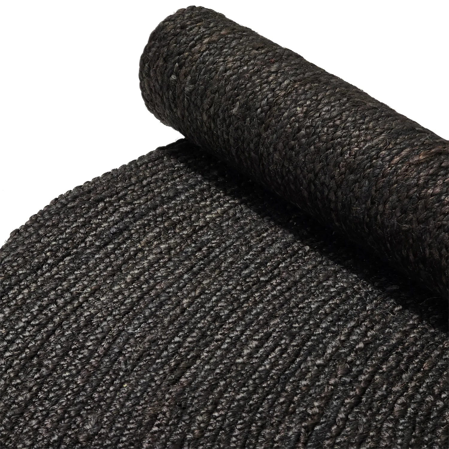 Kerek jutaszőnyeg - Amasia (fekete)