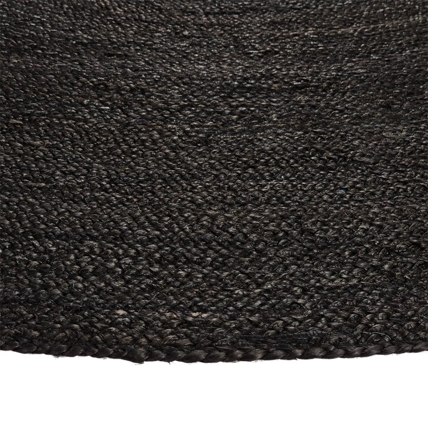 Kerek jutaszőnyeg - Amasia (fekete)