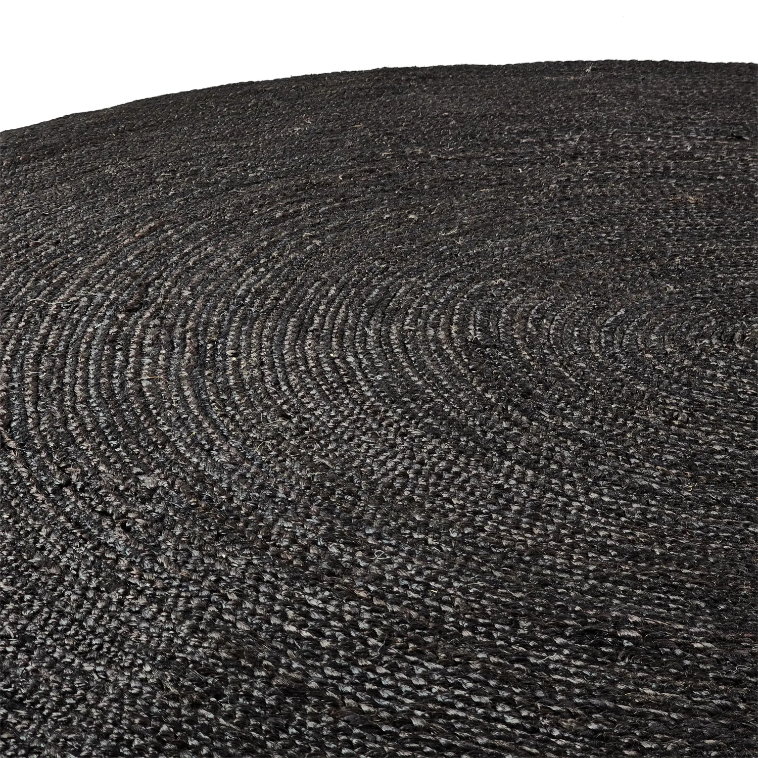 Kerek jutaszőnyeg - Amasia (fekete)