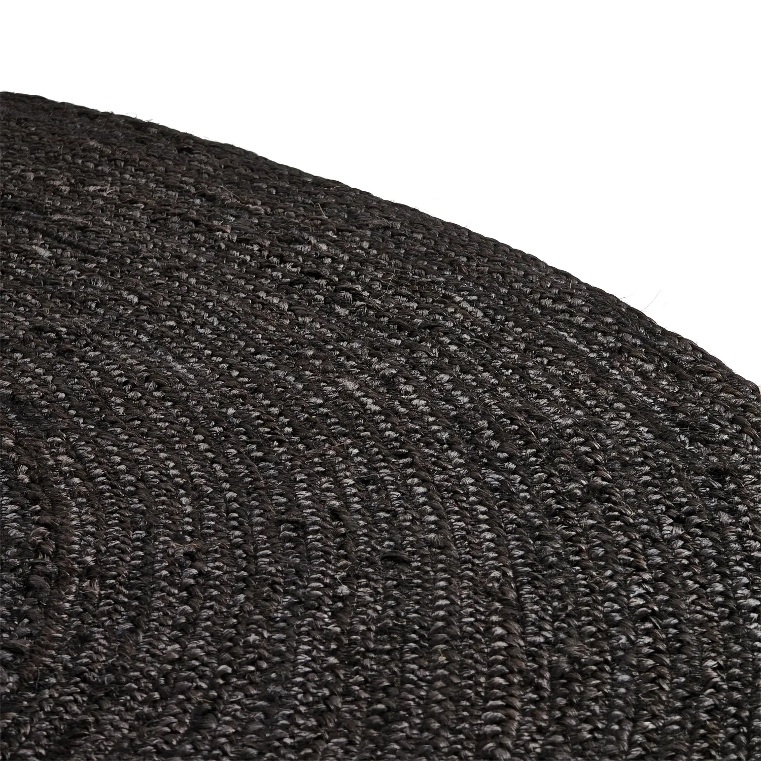 Kerek jutaszőnyeg - Amasia (fekete)