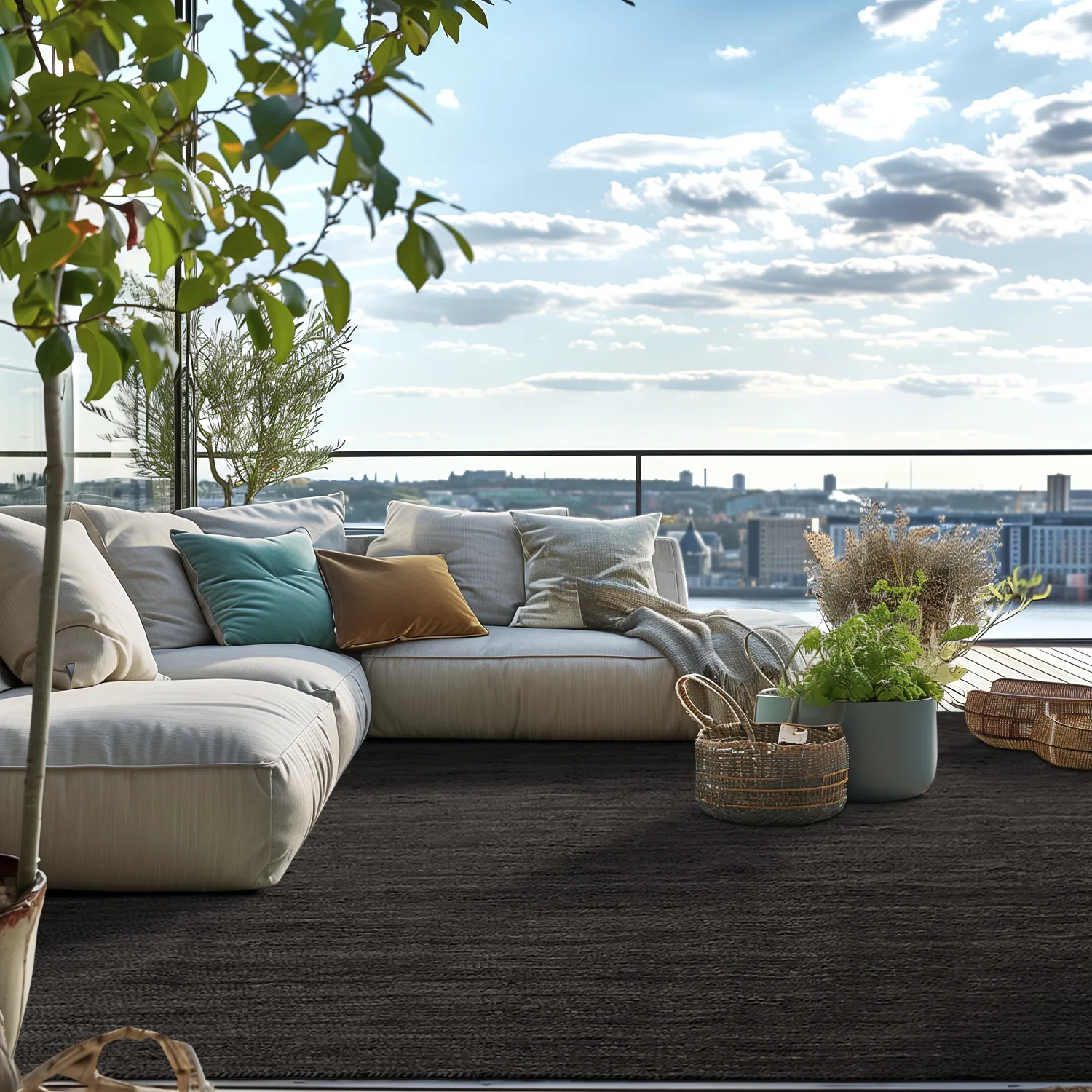 Zsákruha szőnyeg - Amasia (fekete)