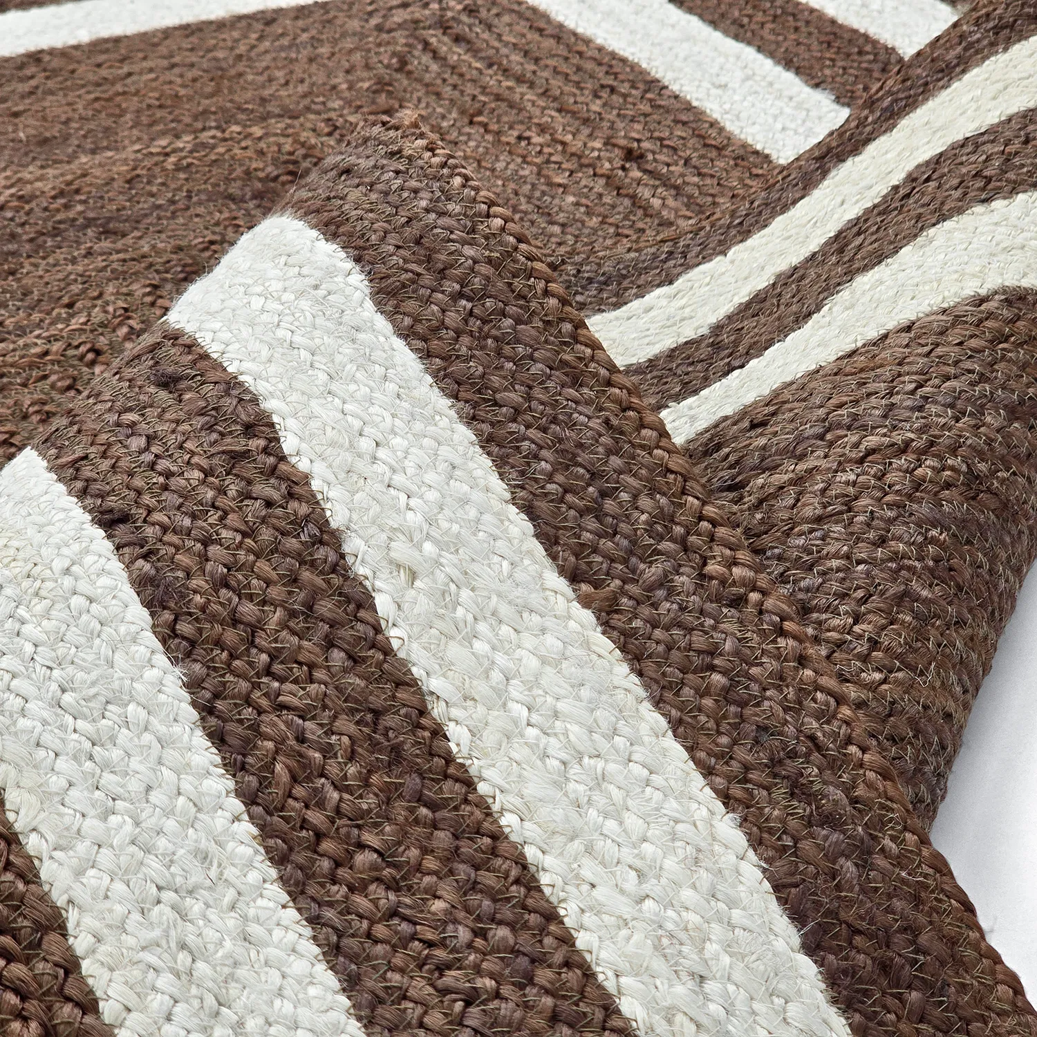 Zsákruha szőnyeg - Jessore (barna/fehér)