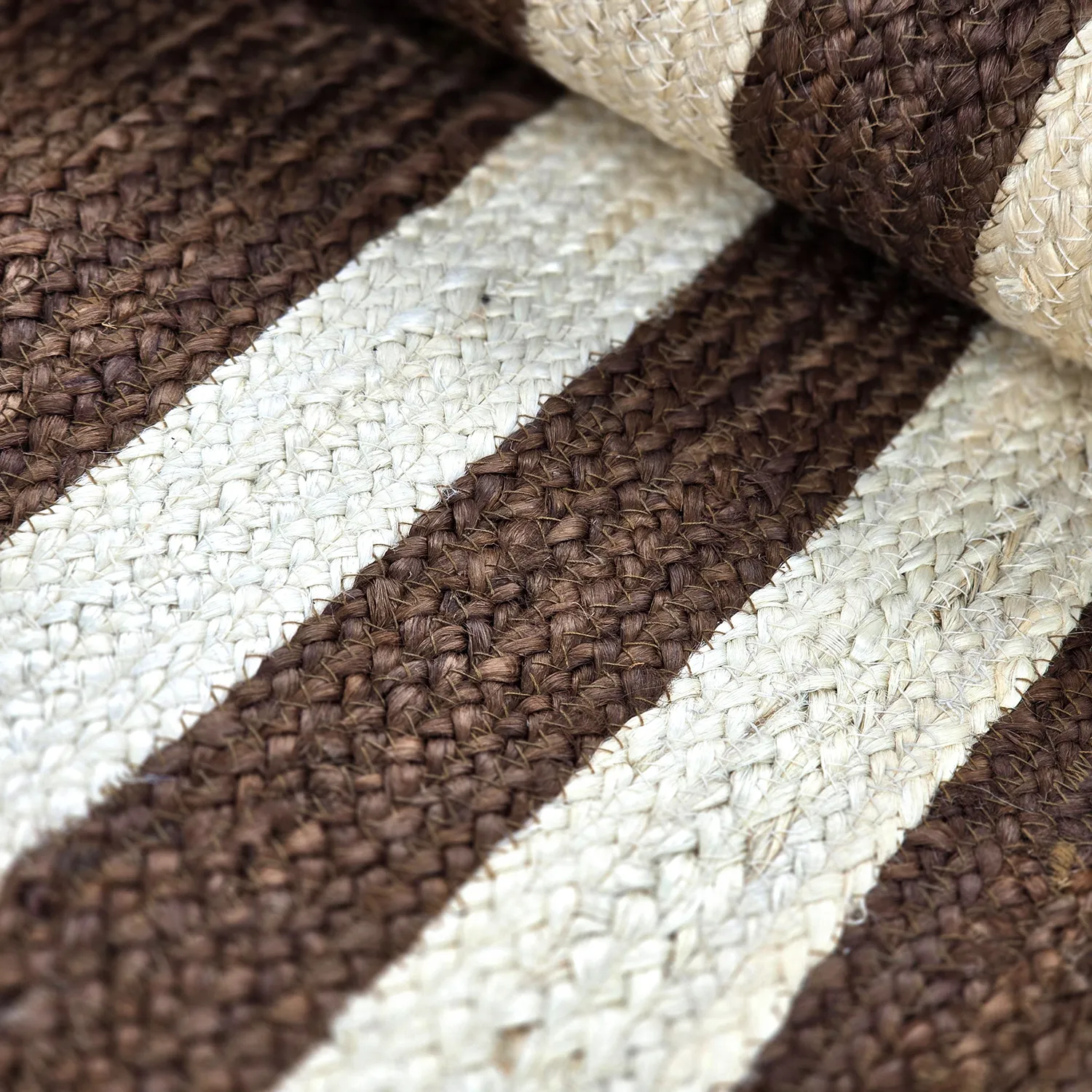 Zsákruha szőnyeg - Jessore (barna/fehér)