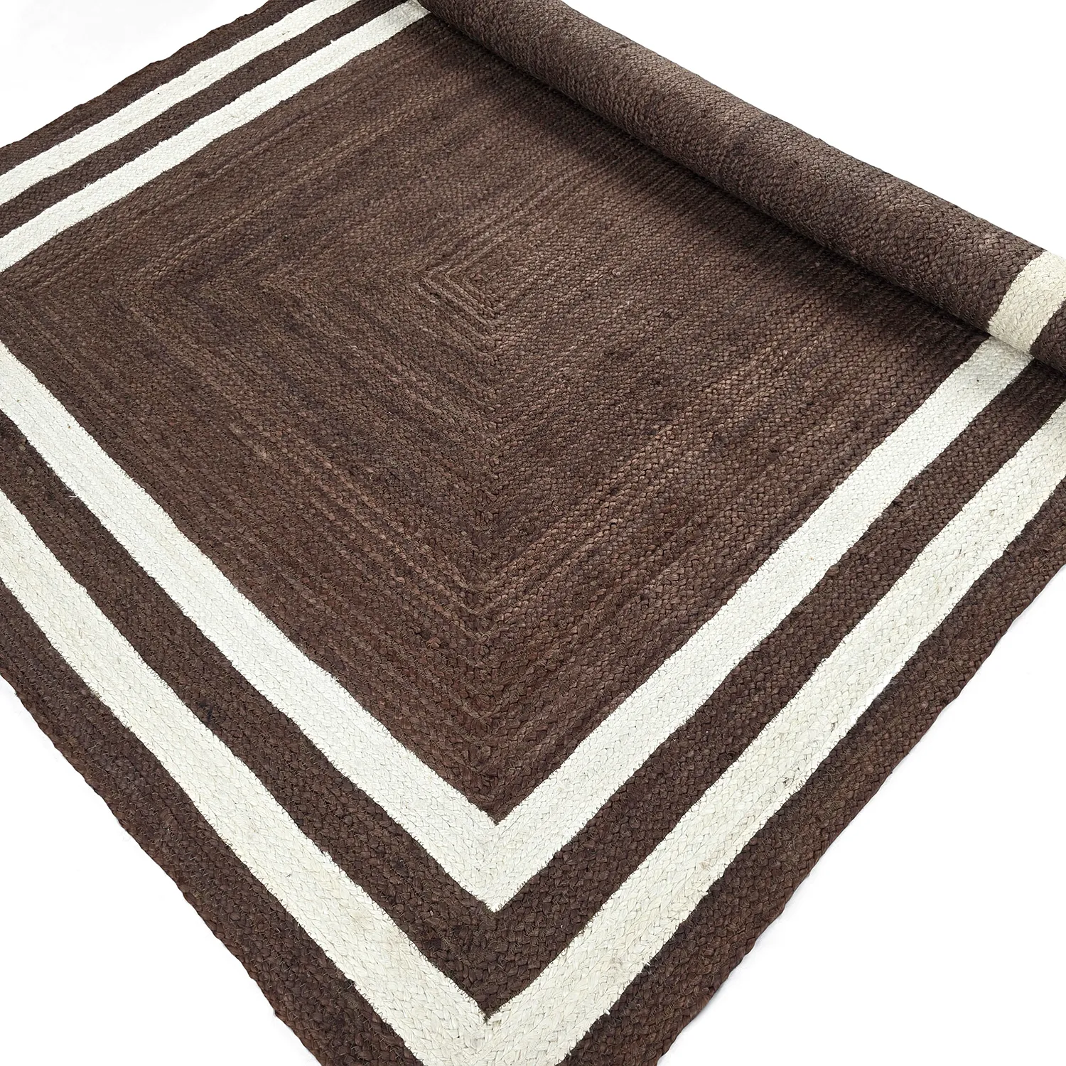 Zsákruha szőnyeg - Jessore (barna/fehér)