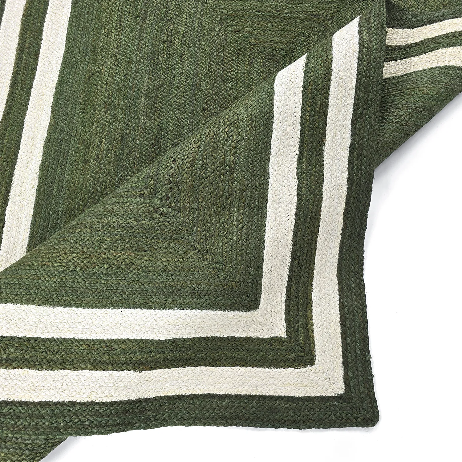 Zsákruha szőnyeg - Jessore (katonai zöld/fehér)