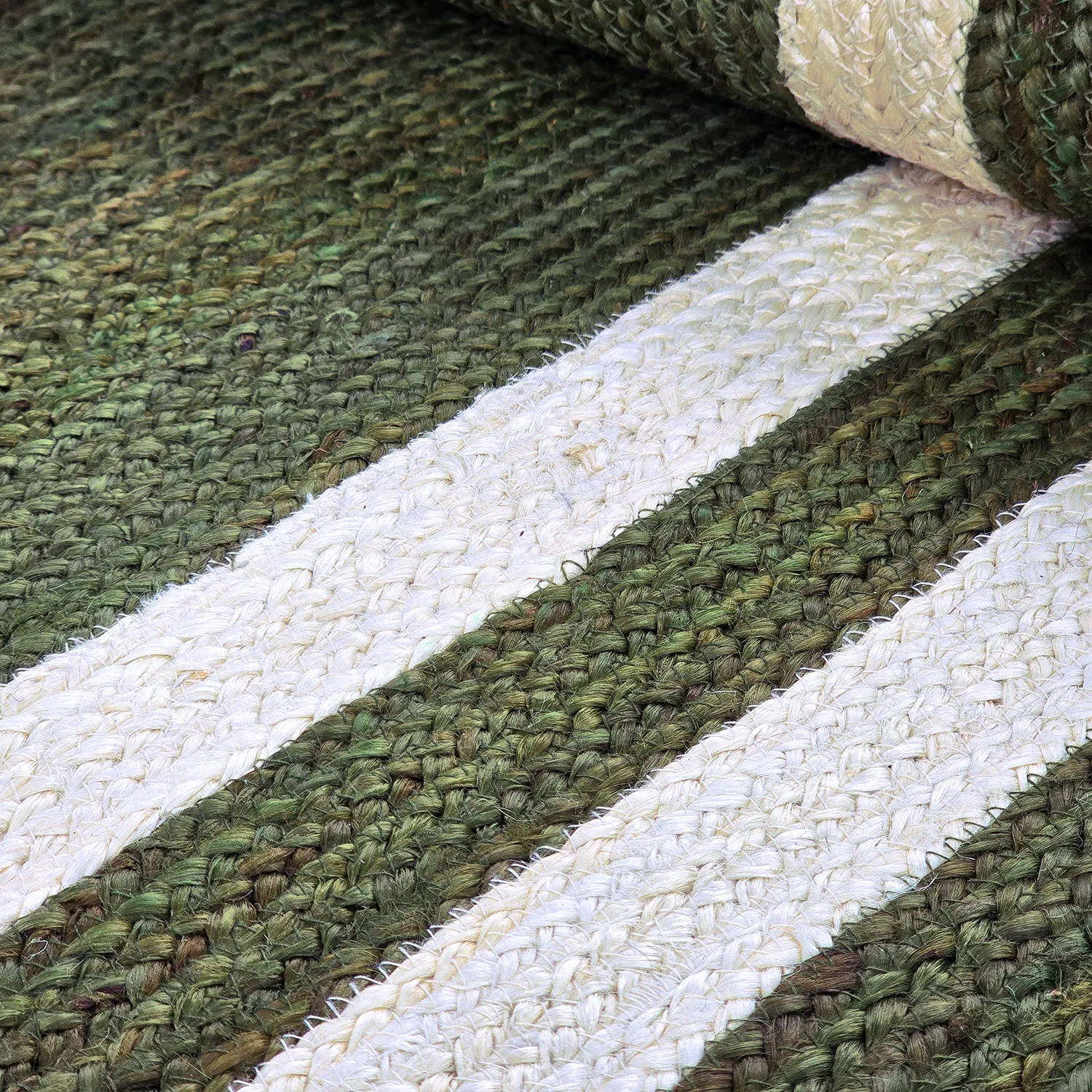 Zsákruha szőnyeg - Jessore (katonai zöld/fehér)