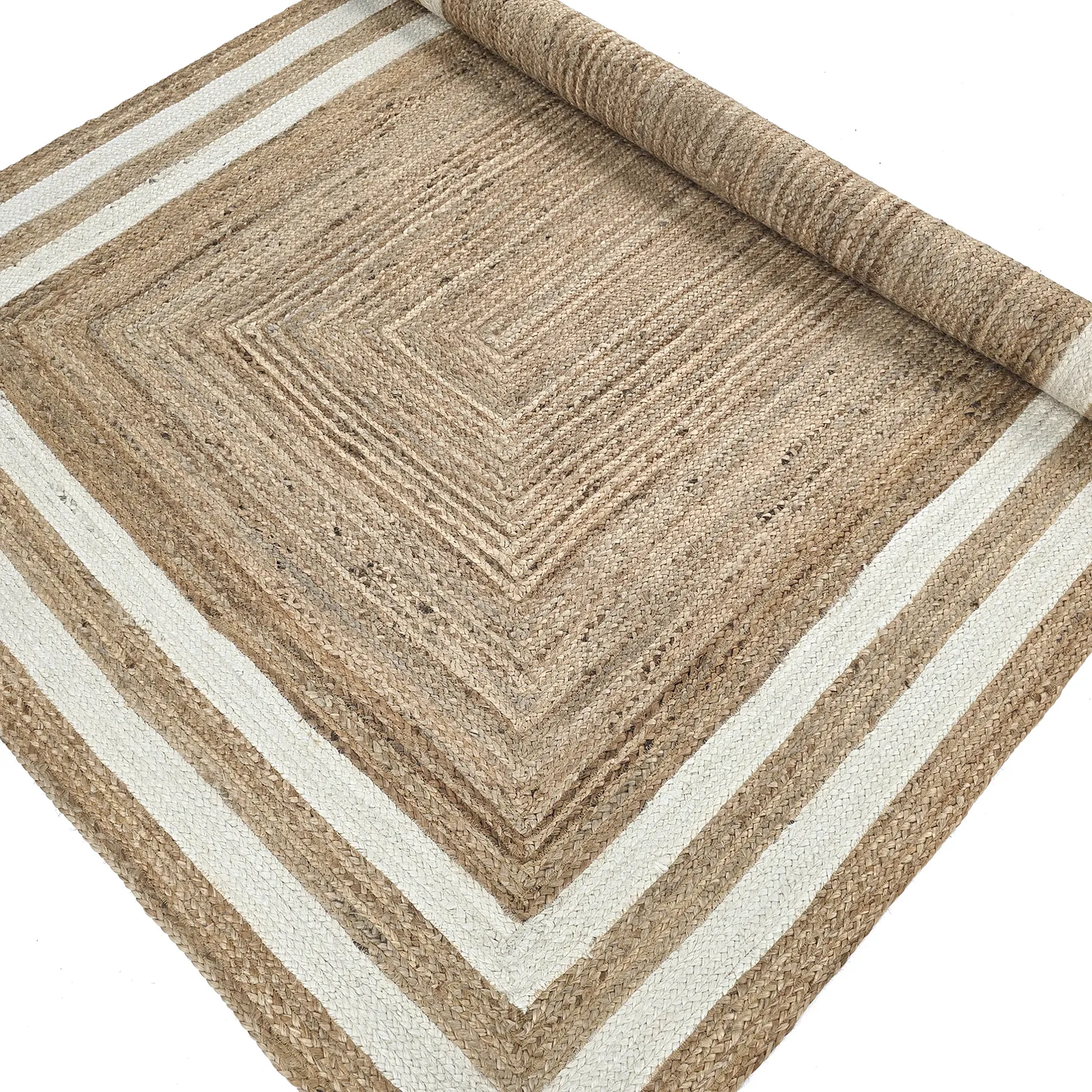 Zsákruha szőnyeg - Jessore (természet/fehér)