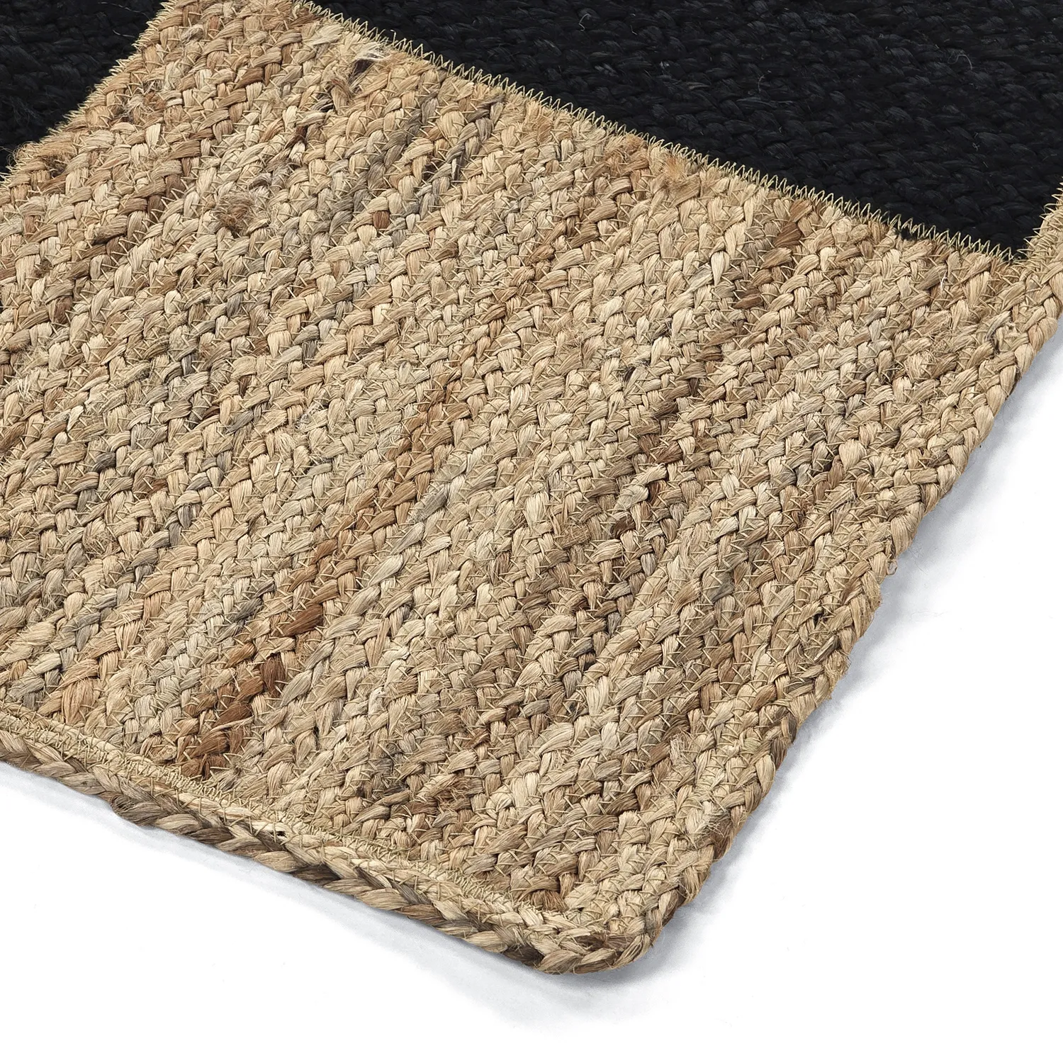 Zsákruha szőnyeg - Khulna (natúr/fekete)