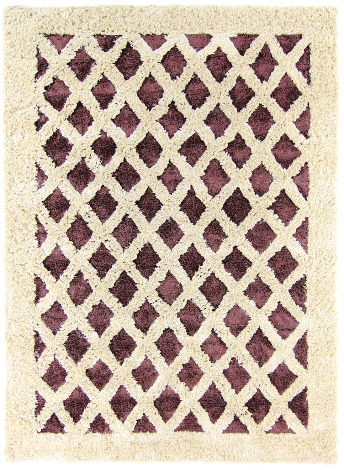 Gyapjúszőnyeg - Kara (barna/offwhite)