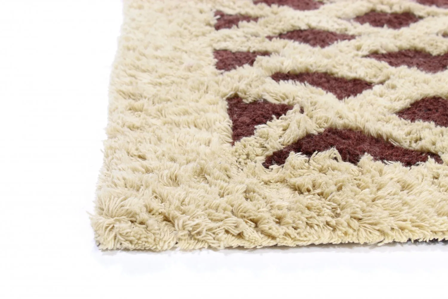 Gyapjúszőnyeg - Kara (barna/offwhite)