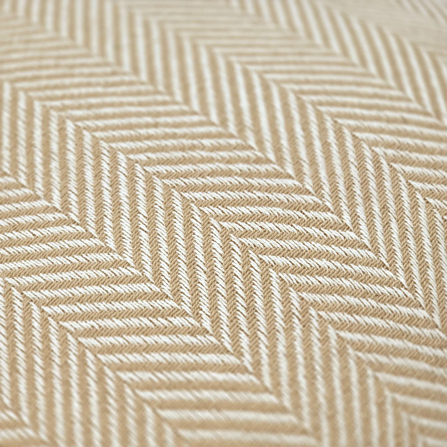 Párnahuzat - Denisa Fishbone (bézs/fehér)