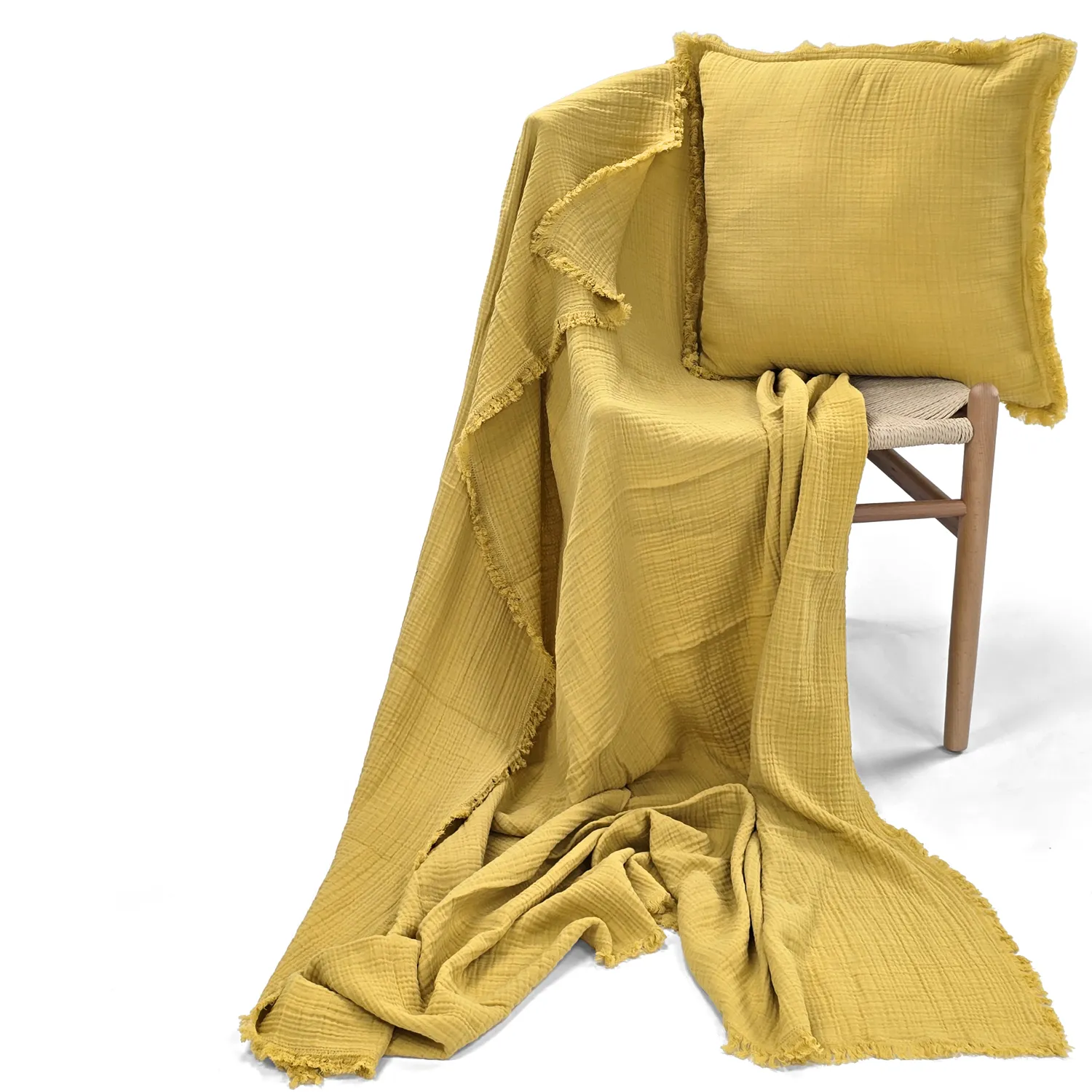 Párnahuzat - Dorena (mustársárga)