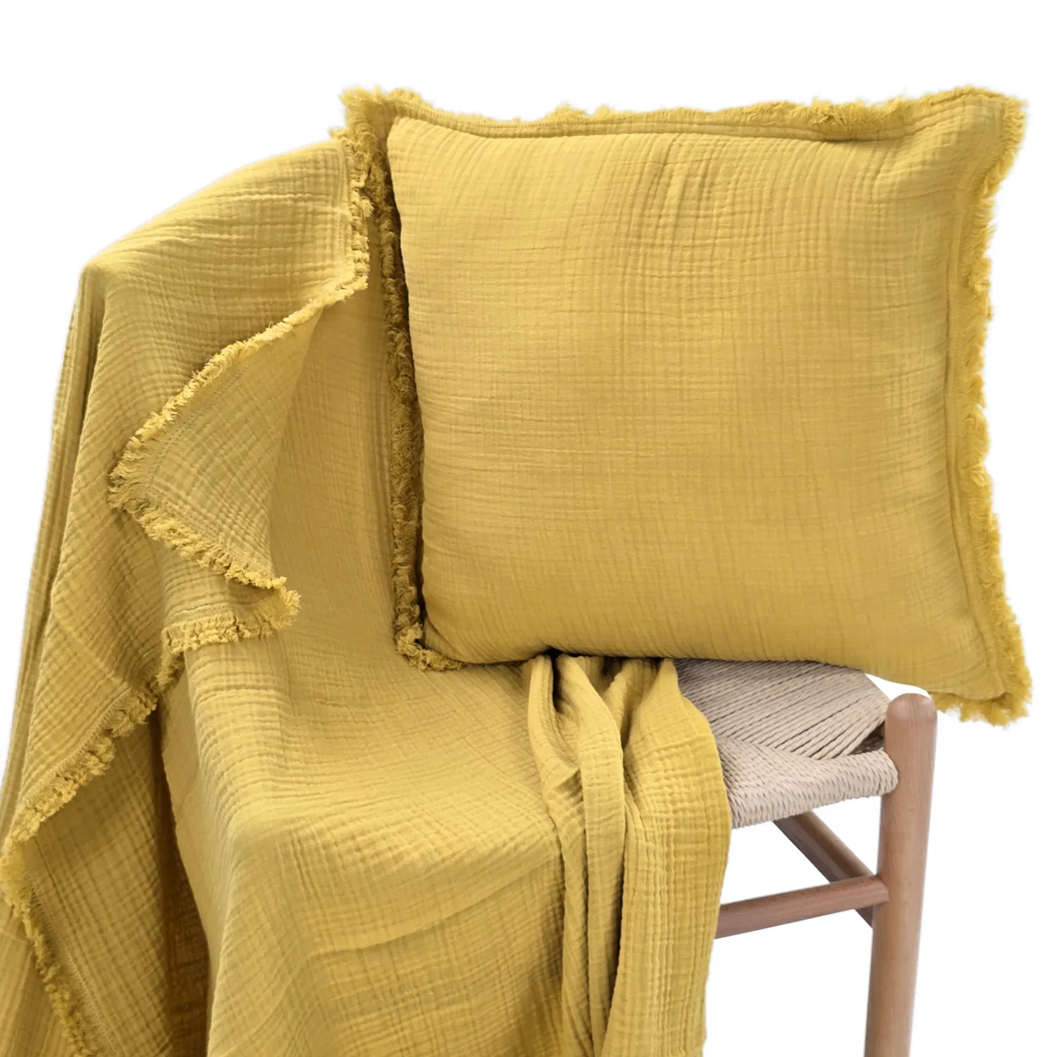 Párnahuzat - Dorena (mustársárga)