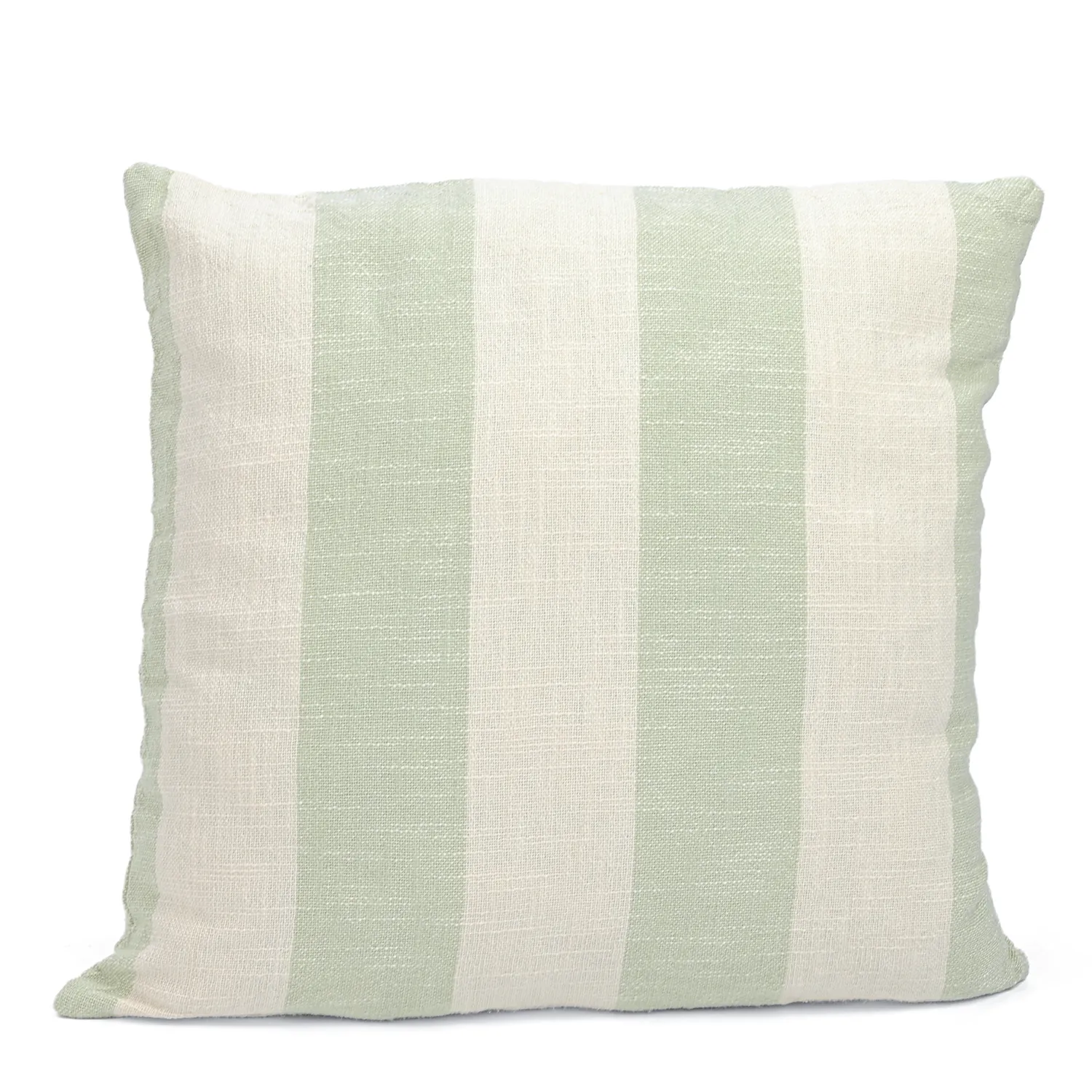 Párnahuzat - Kora stripe cotton cushion cover (krém/világoszöld)