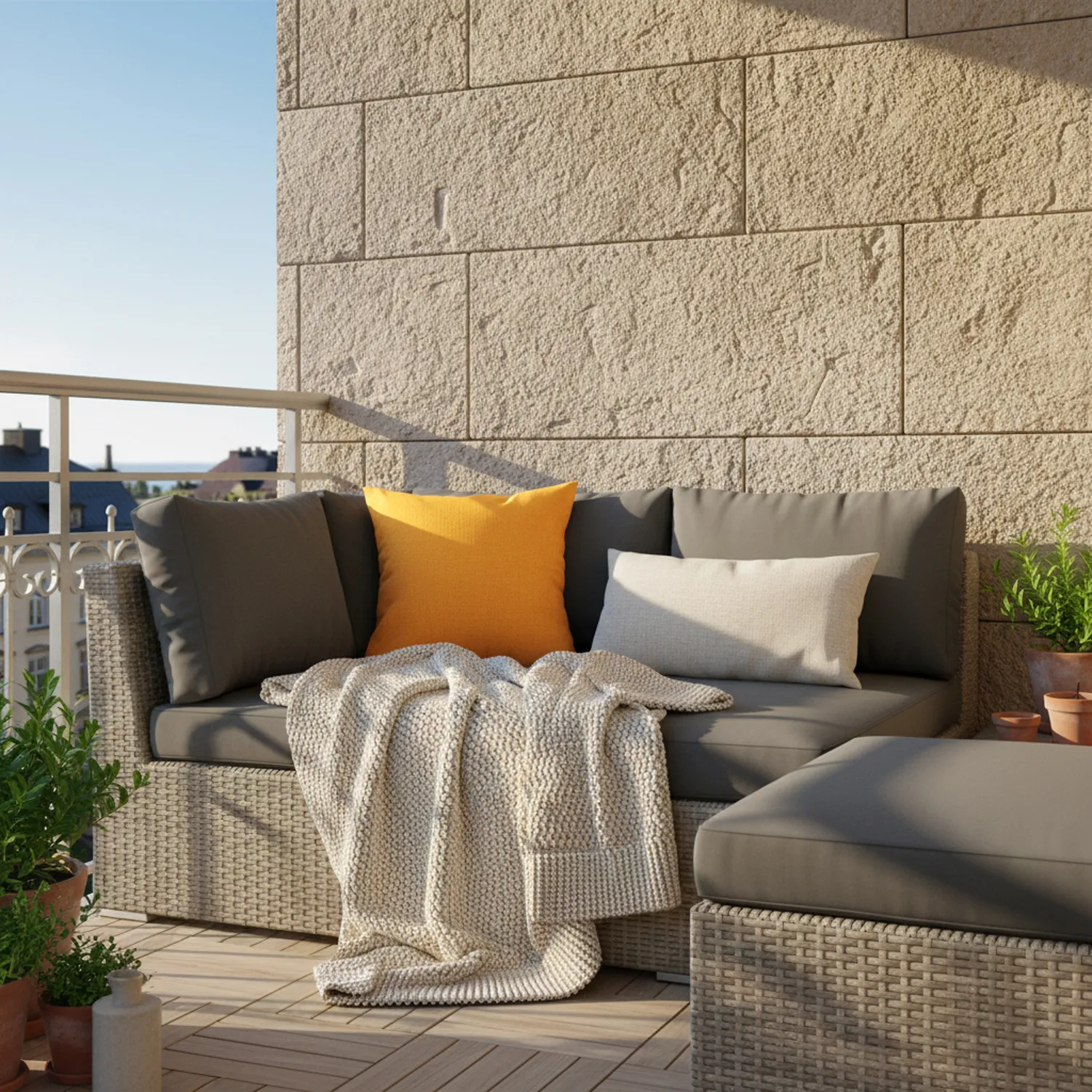 Párnahuzat - Luana (sárga)