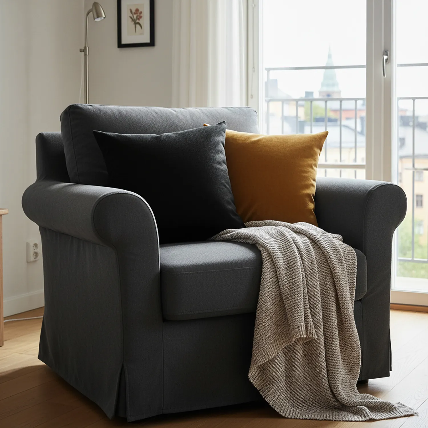 Párnahuzat - Luana (fekete)