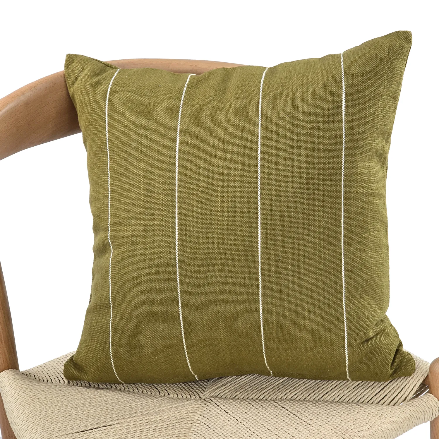 Párnahuzat - Martina Stripe (zöld/fehér)