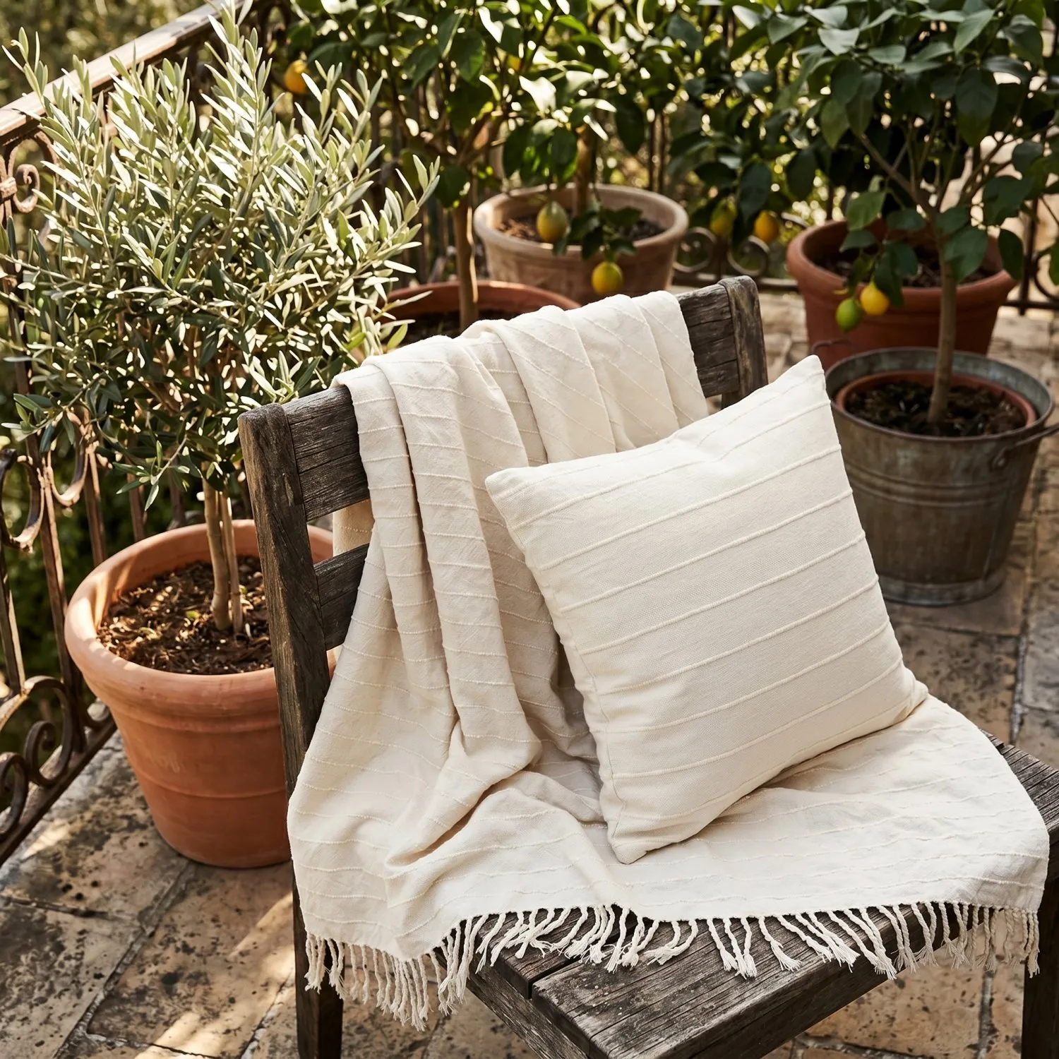 Párnahuzat - Nalani cotton cushion cover (krém)