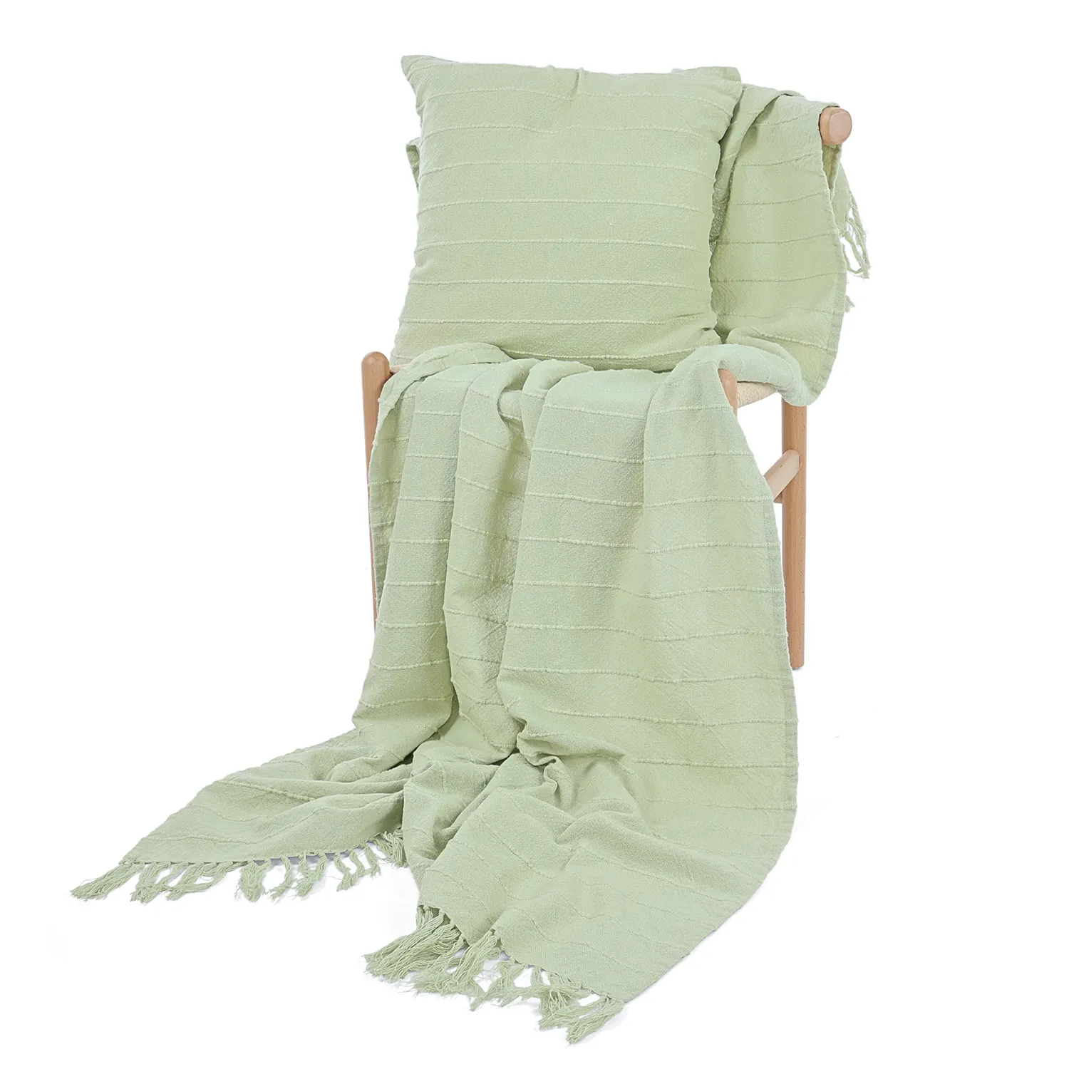 Párnahuzat - Nalani cotton cushion cover (világoszöld)