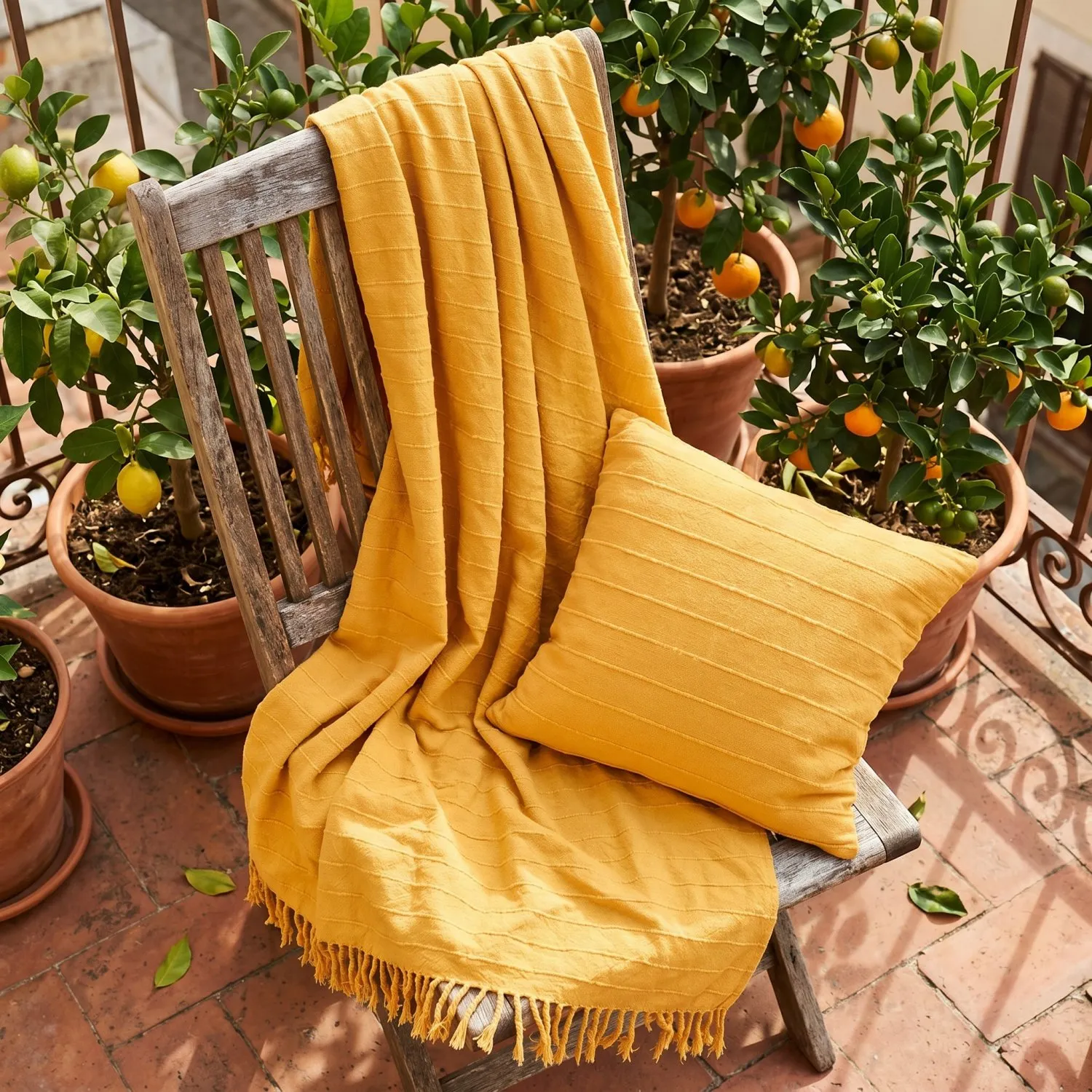 Párnahuzat - Nalani cotton cushion cover (narancs)