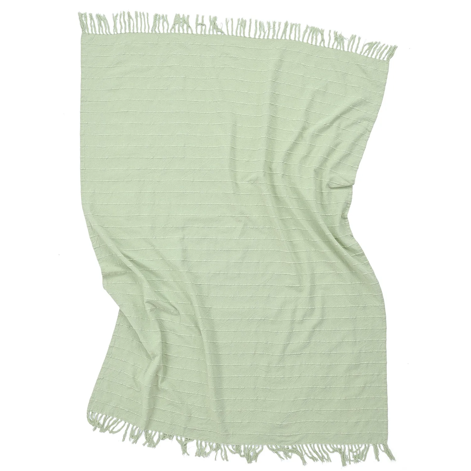 Takarók - Nalani cotton throw (világoszöld)