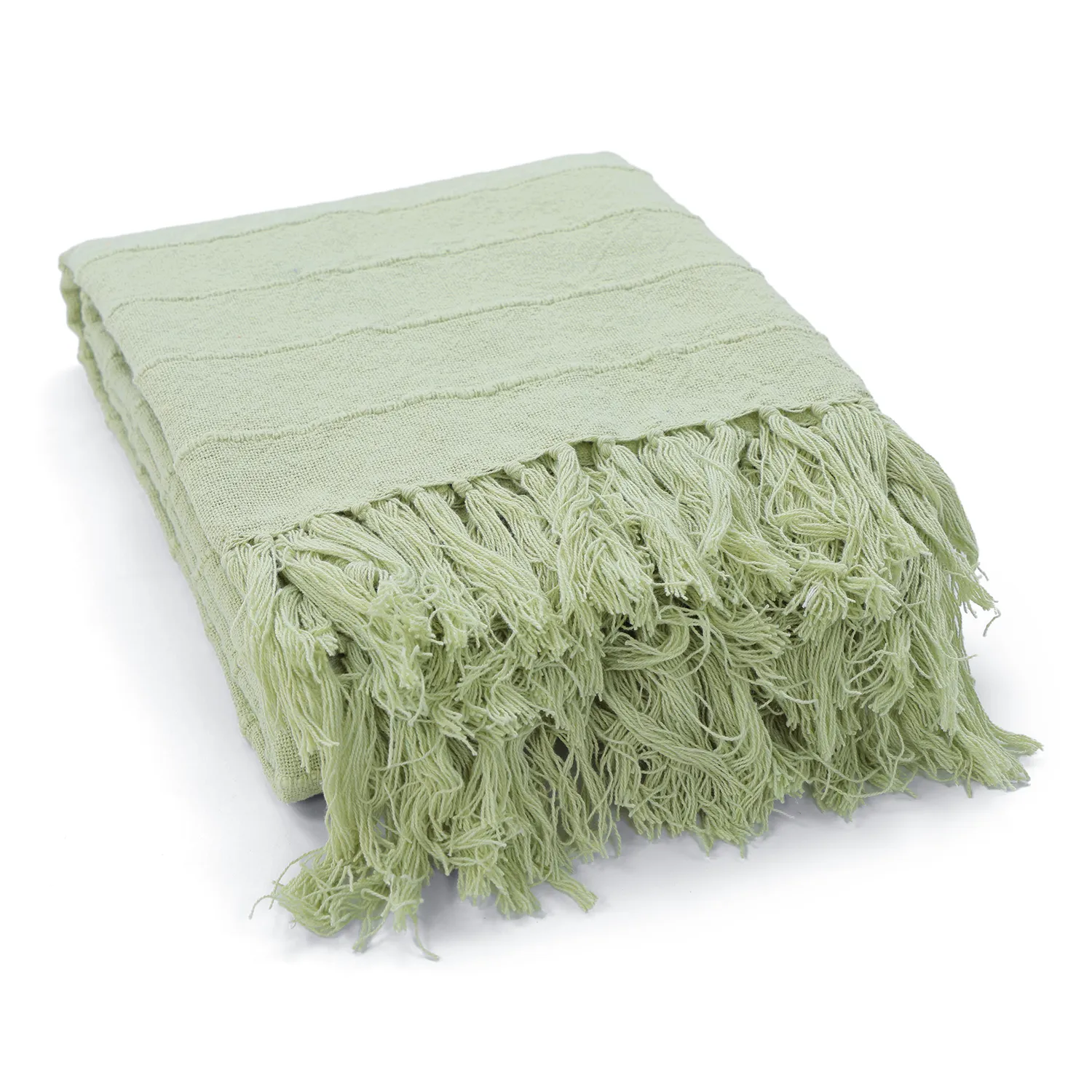 Takarók - Nalani cotton throw (világoszöld)