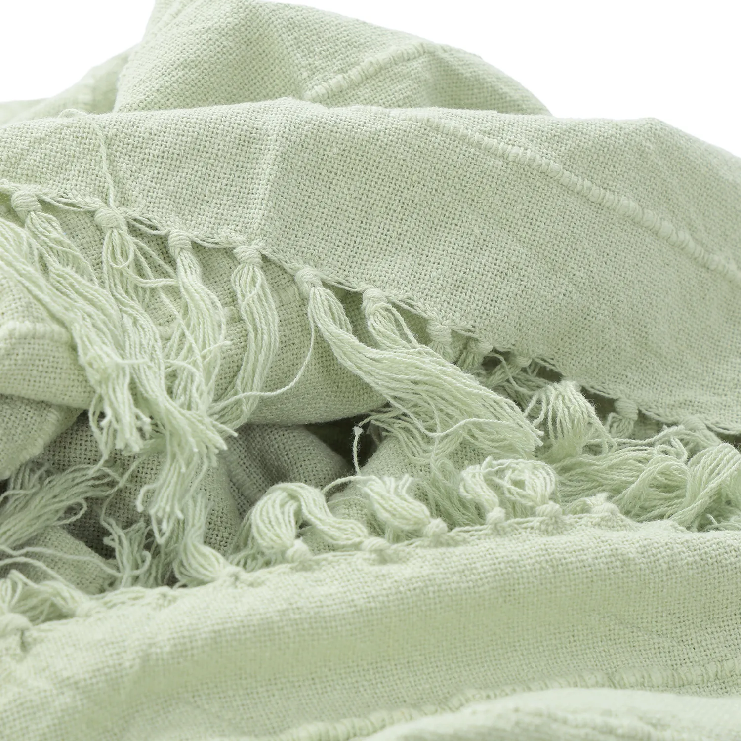 Takarók - Nalani cotton throw (világoszöld)