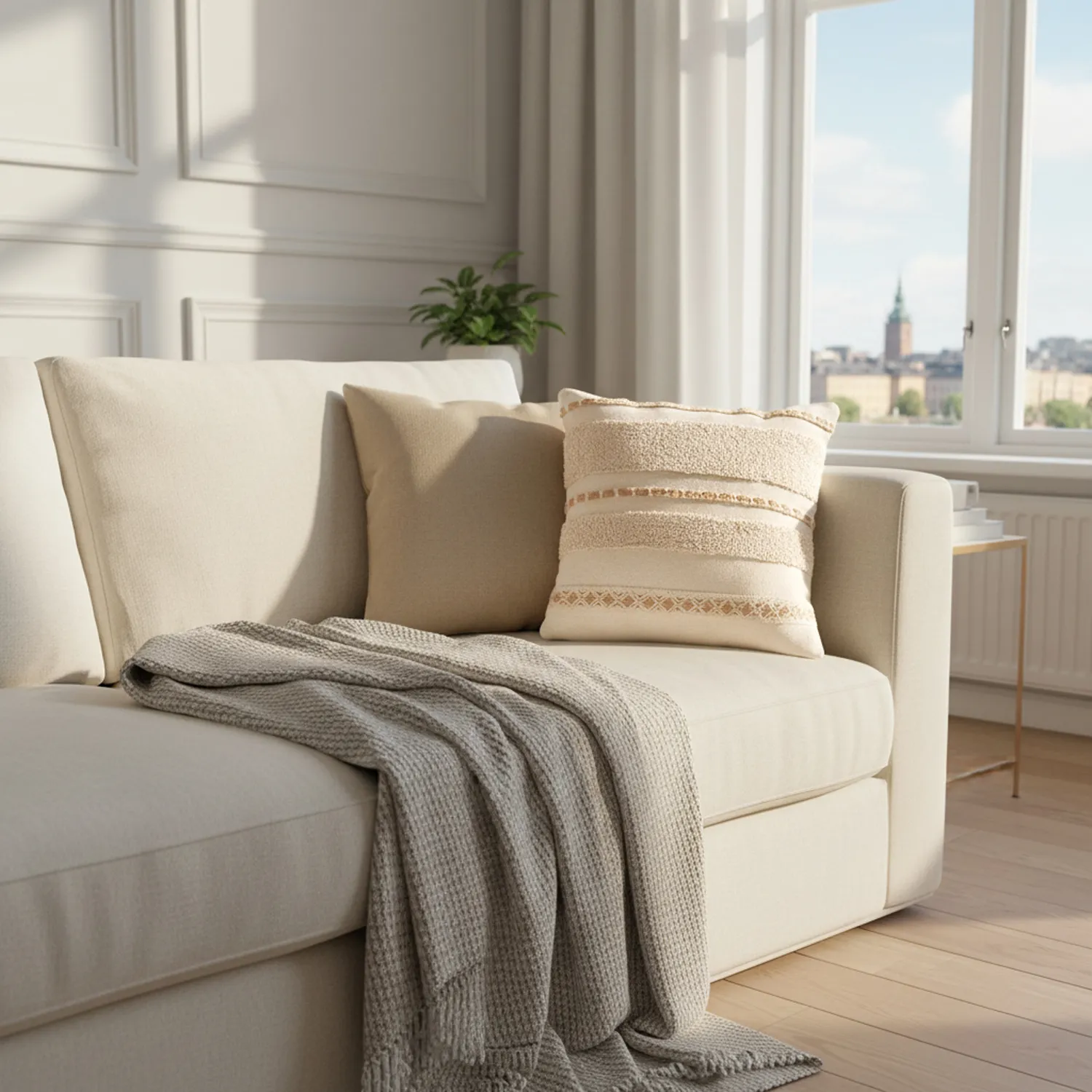 Párnahuzat - Pictou (piszkosfehér)