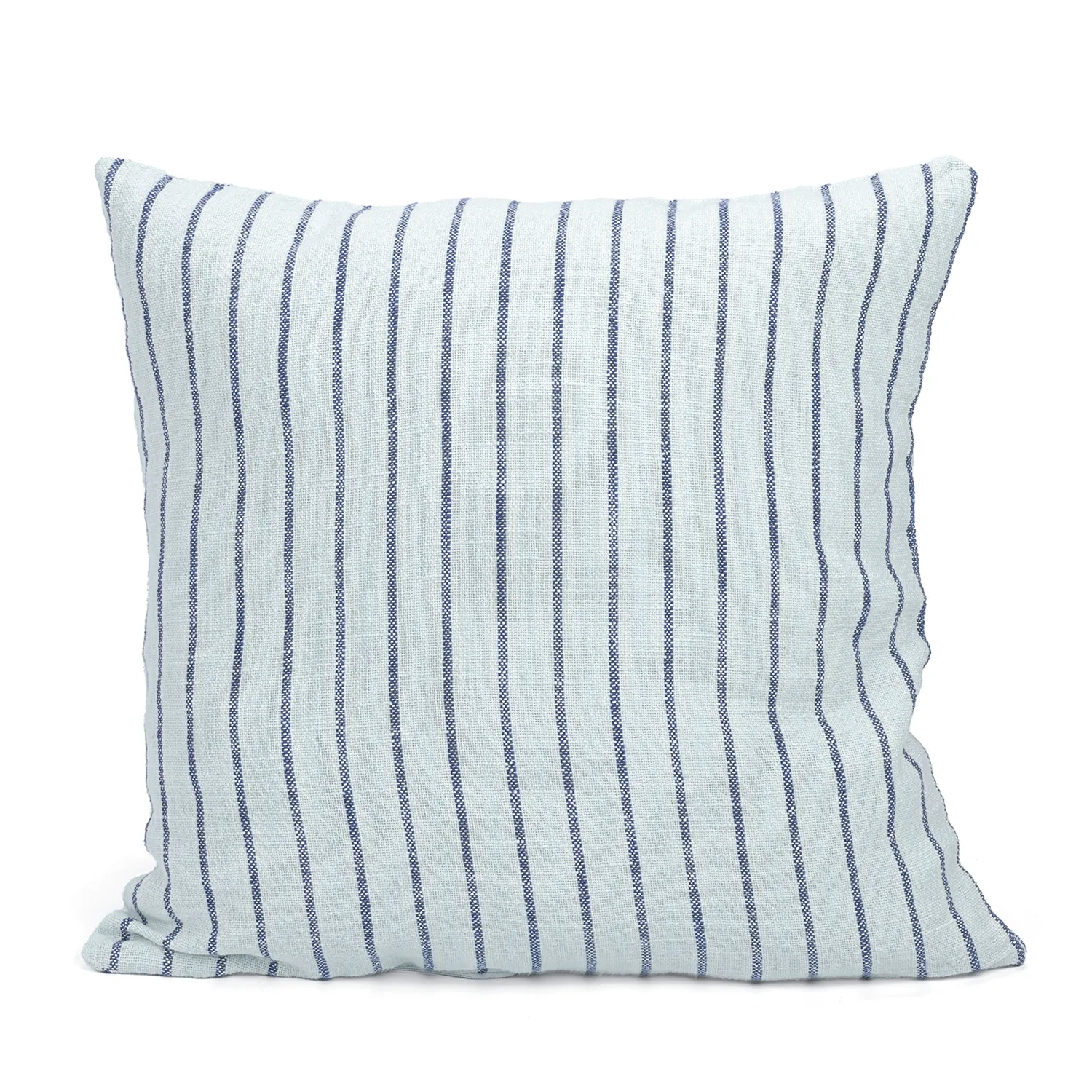 Párnahuzat - Rumi stripe cotton cushion cover (világoskék/sötétkék/krémszínű)