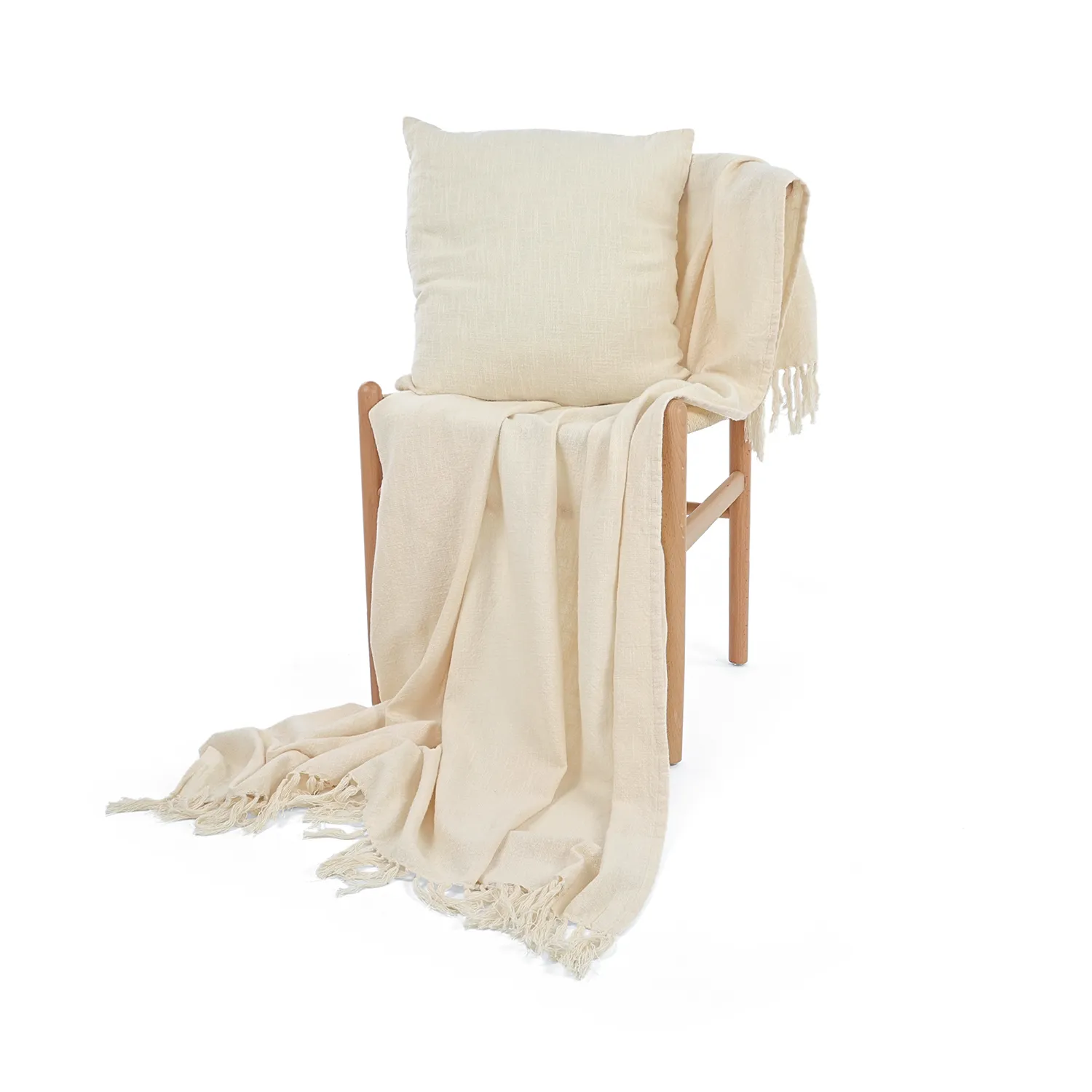 Párnahuzat - Veya cotton cushion cover (krém)
