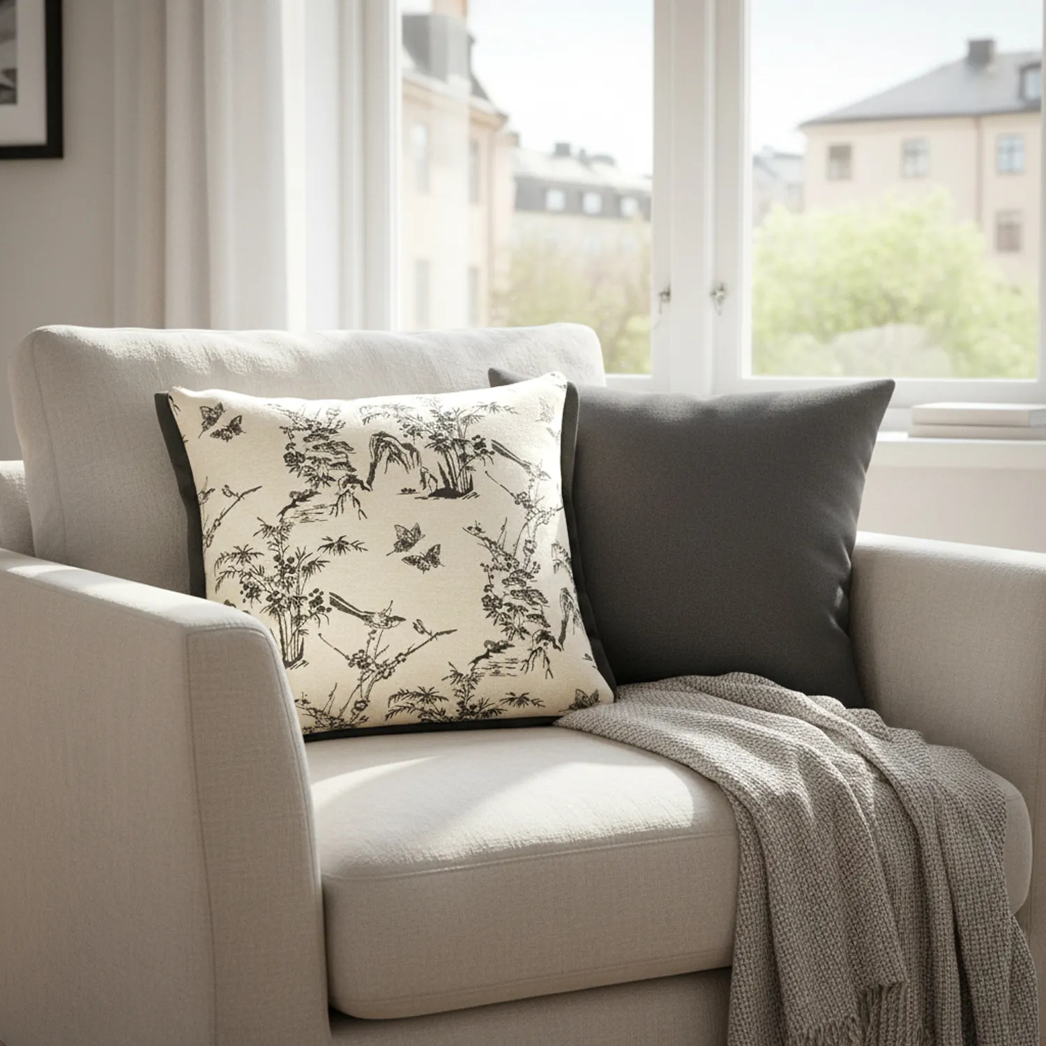 Párnahuzat - Viborg Embroidered Cushion Cover (multi)