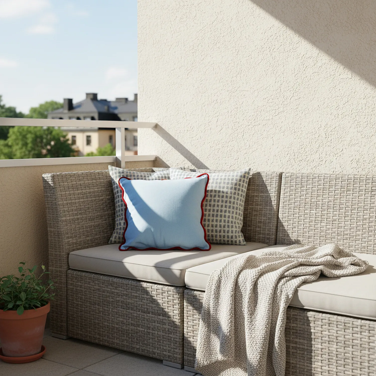 Párnahuzat - Yrsa (kék)