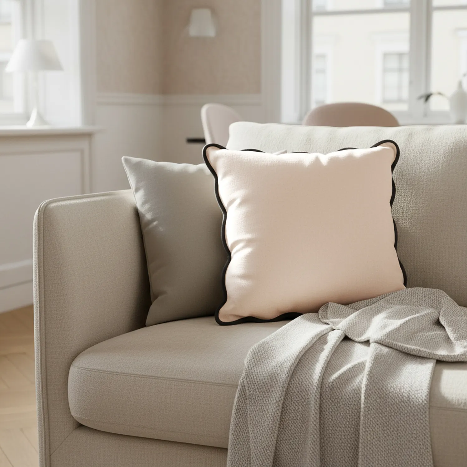 Párnahuzat - Yrsa (világos bézs)