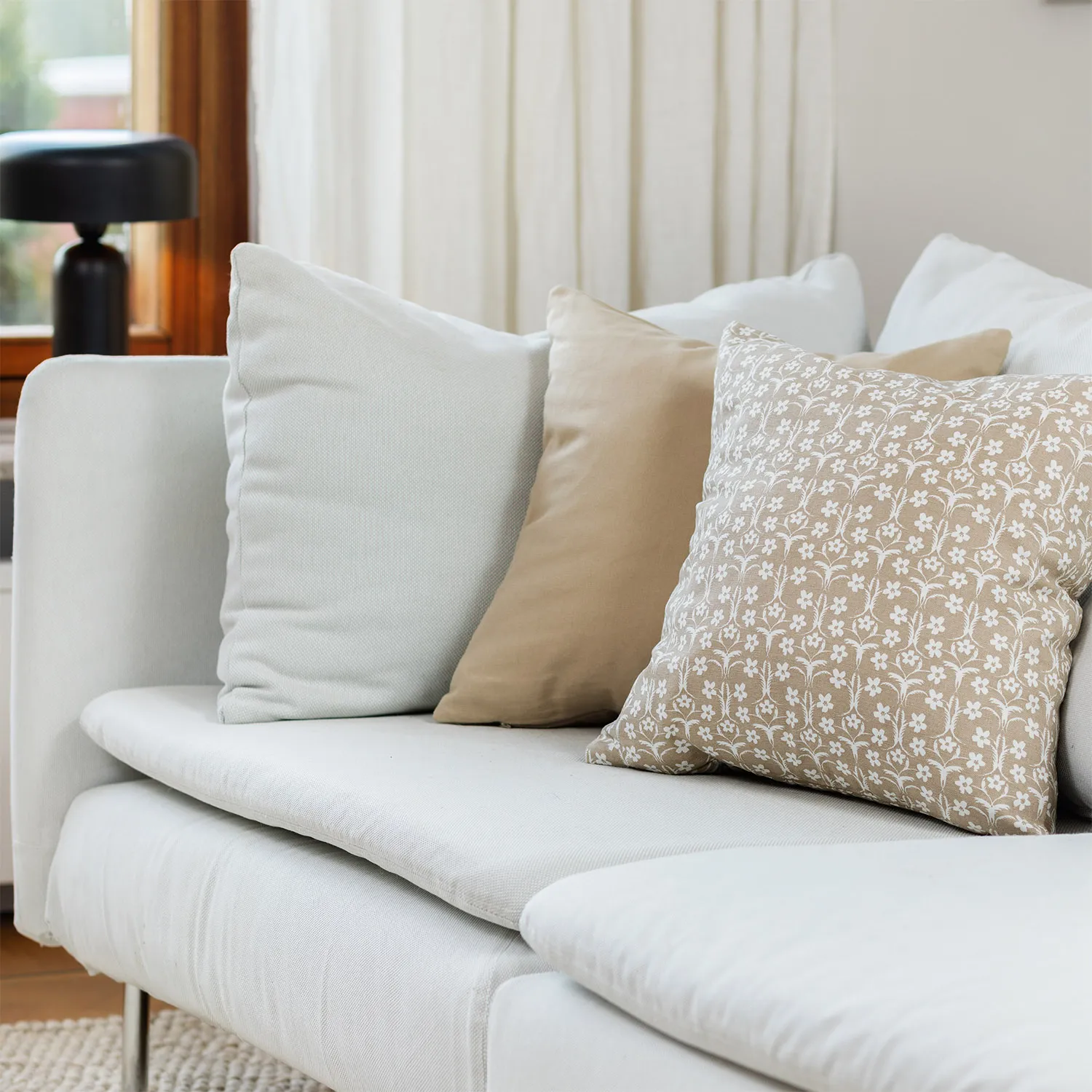 2 darabos párnahuzat készlet - Ella (bézs)