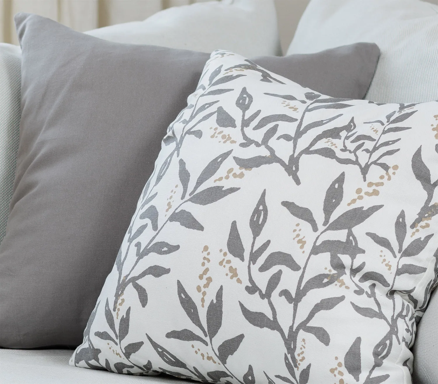 2 darabos párnahuzat készlet - Katri (szürke)