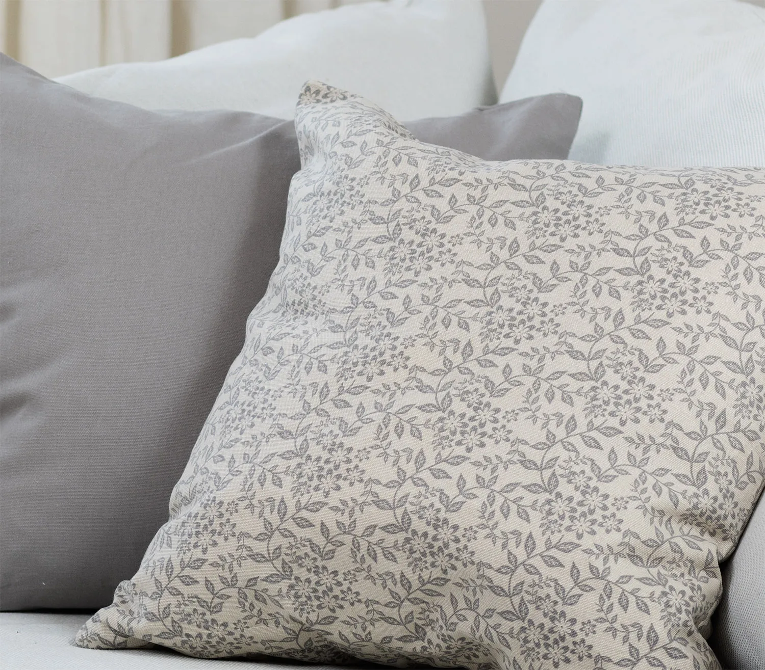 2 darabos párnahuzat készlet - Lilja (szürke)