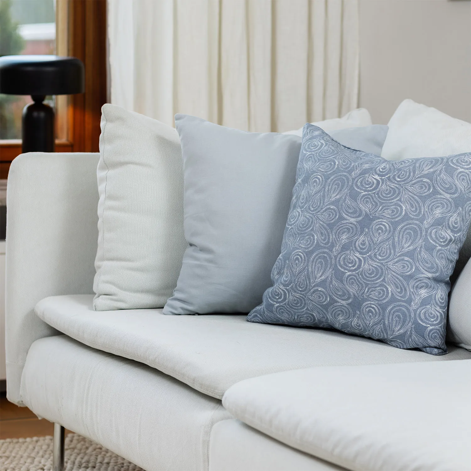 2 darabos párnahuzat készlet - Merja (kék)