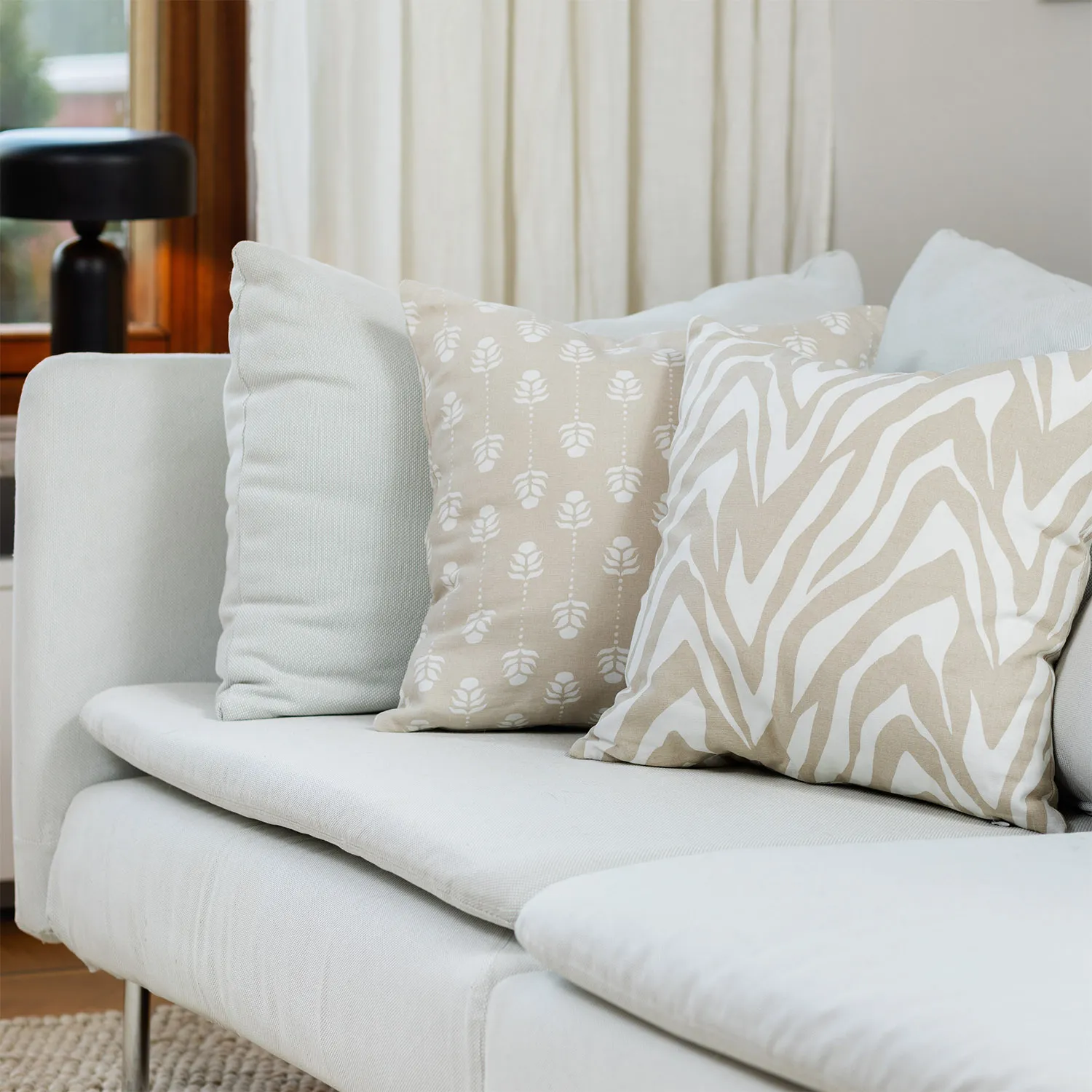 2 darabos párnahuzat készlet - Sari (középbezs)