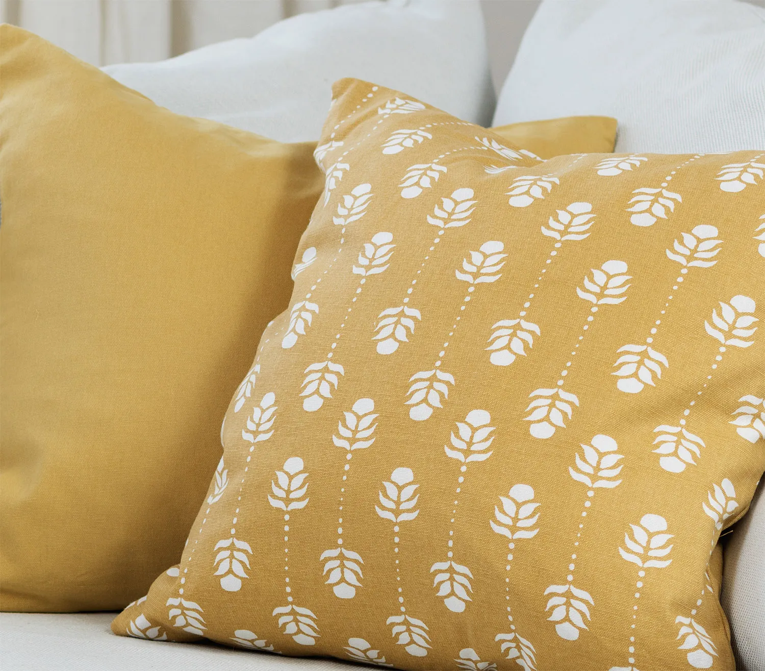 2 darabos párnahuzat készlet - Sari (sárga)