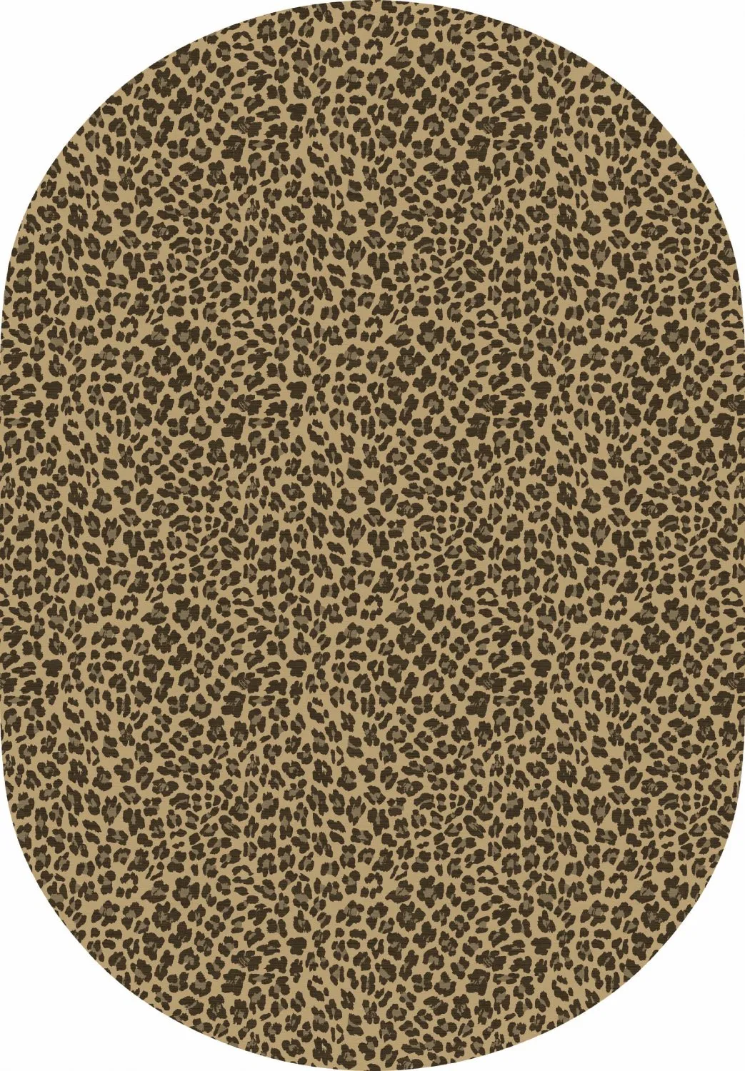 Ovális szőnyeg - Leopard (barna)