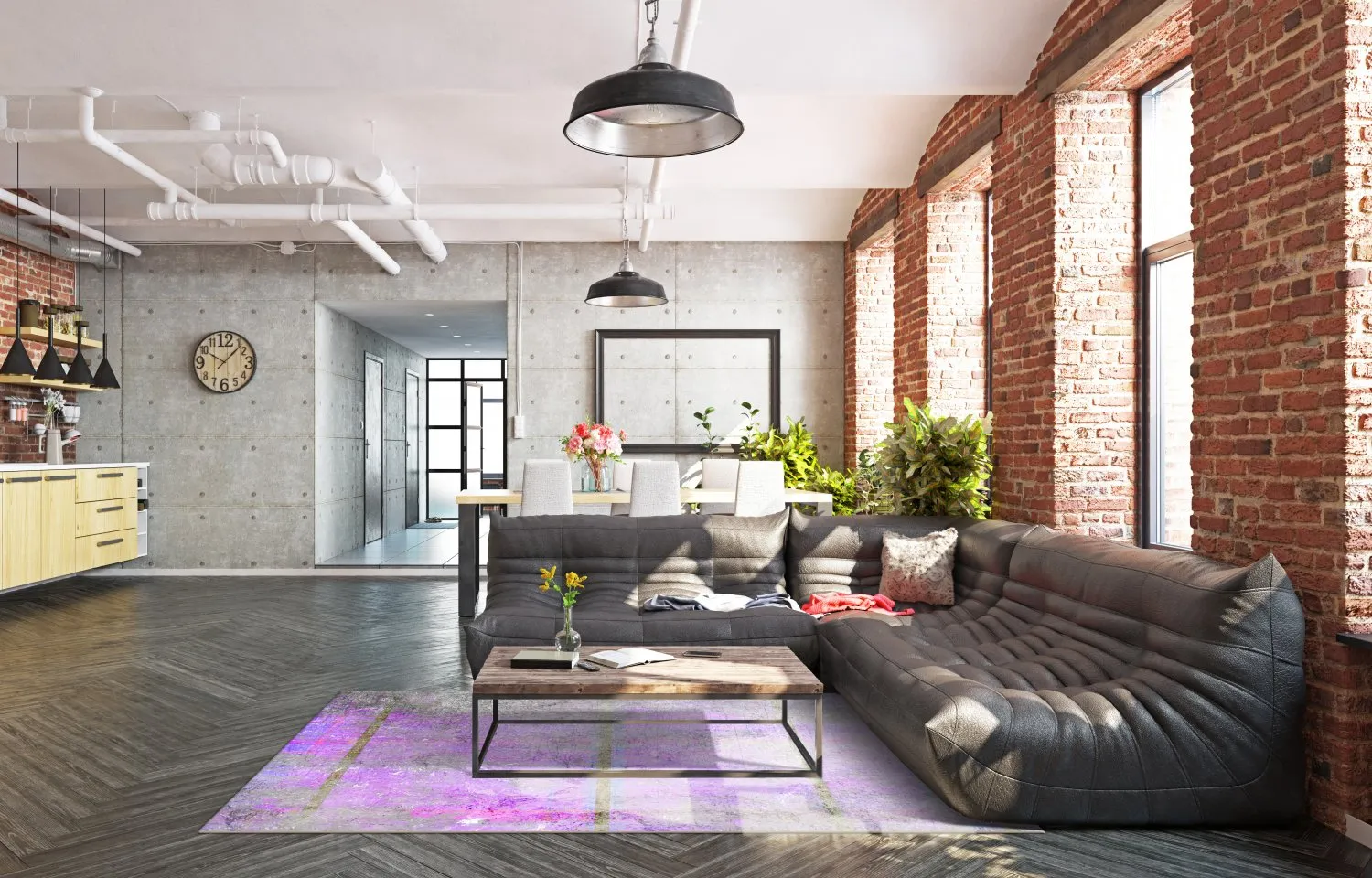 Wilton szőnyeg - Almada (lila)