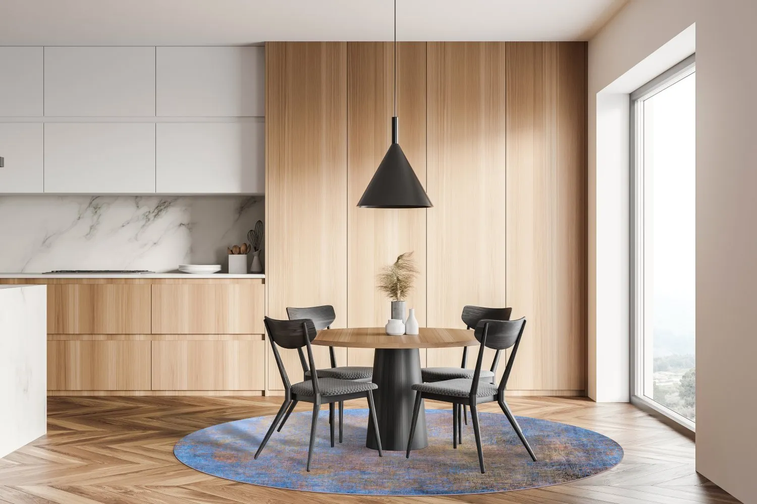 Kerek szőnyeg - Grandola (lila)